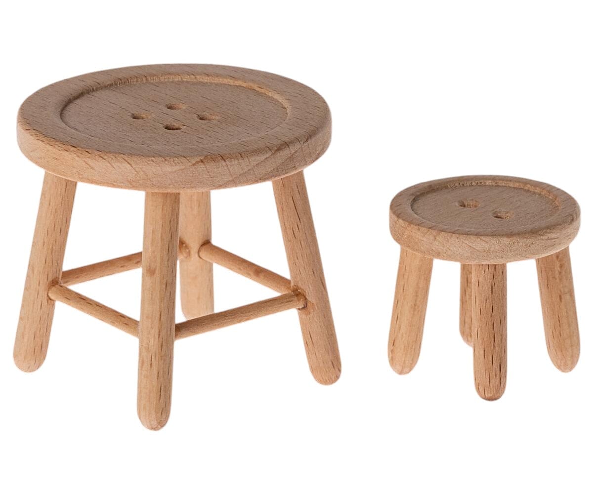 Maileg Tisch und Hocker Set aus Holz Kuscheltiere Maileg 