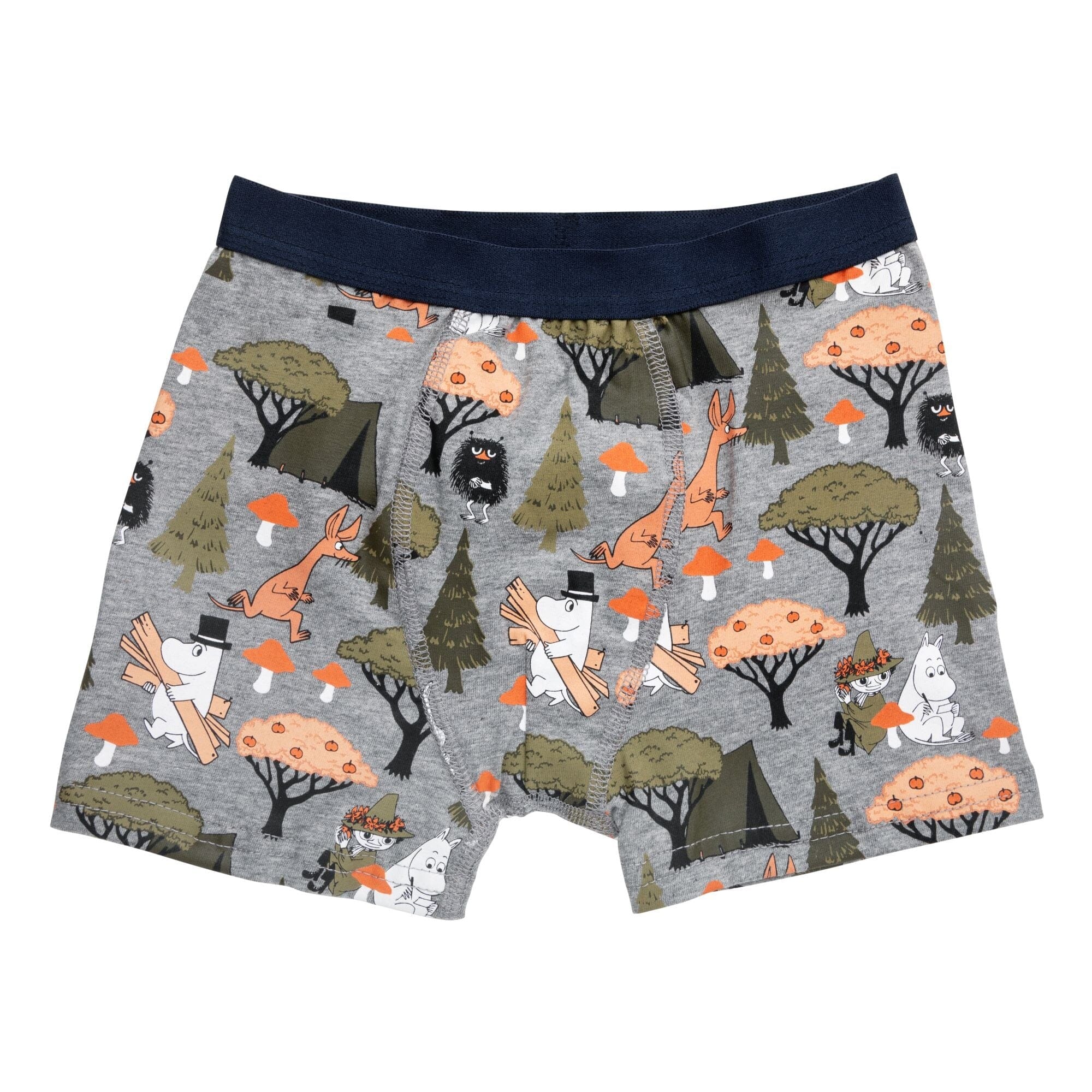 Martinex Boxershorts Set 2teilig Moomin herbstlich Pilze Snufkin und Moomintroll © Moomin Characters Unterwäsche Moomin by Martinex 
