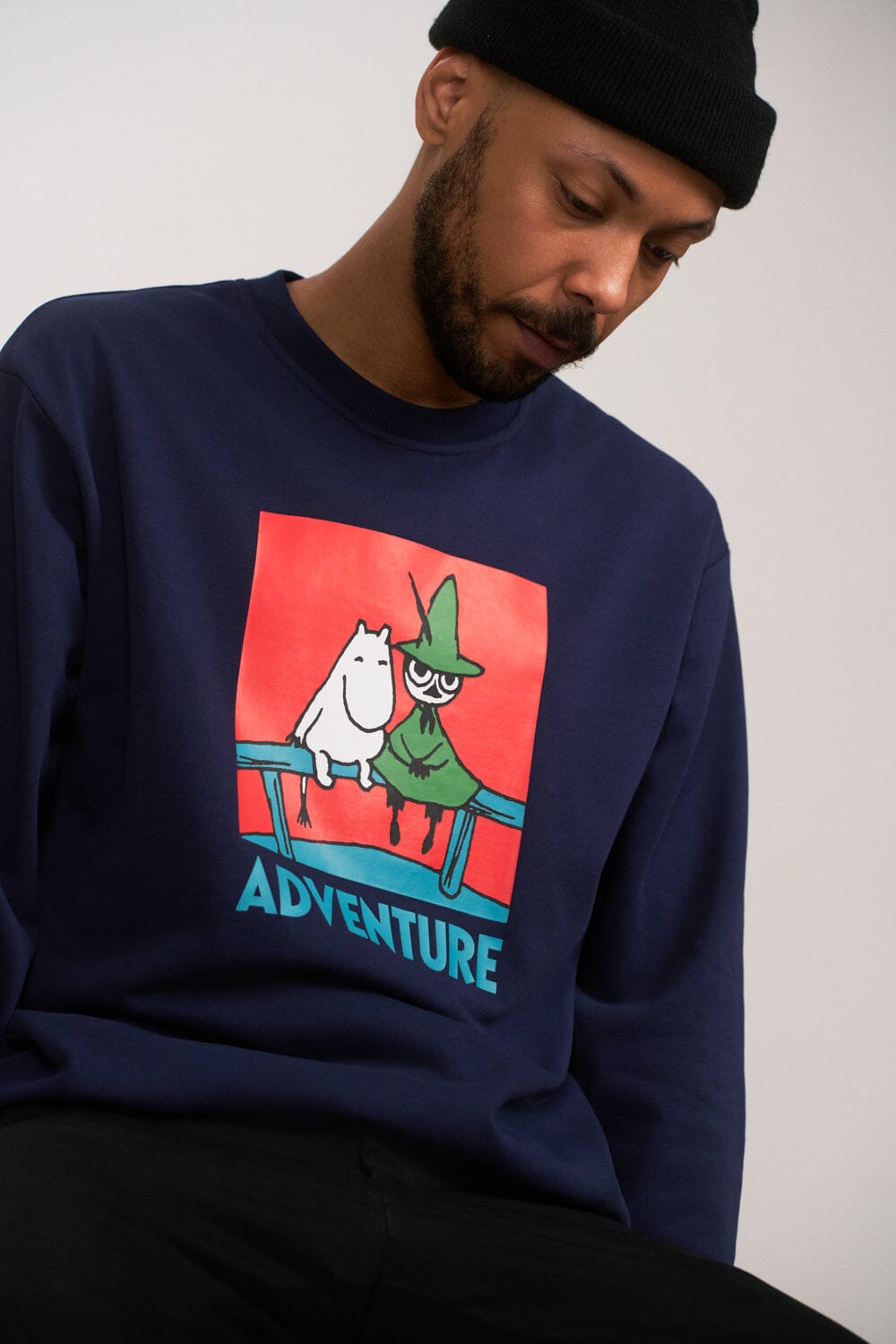 Martinex Moomin Adult Sweatshirt „Unto“ Adventure – Dark Blue Pullover Moomin by Martinex 