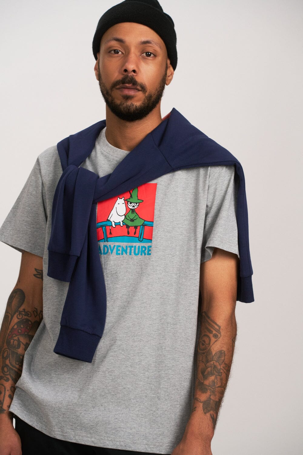 Martinex Moomin Adult T-Shirt „Alvi“ Adventure – Grey Melange T-Shirt Moomin by Martinex 