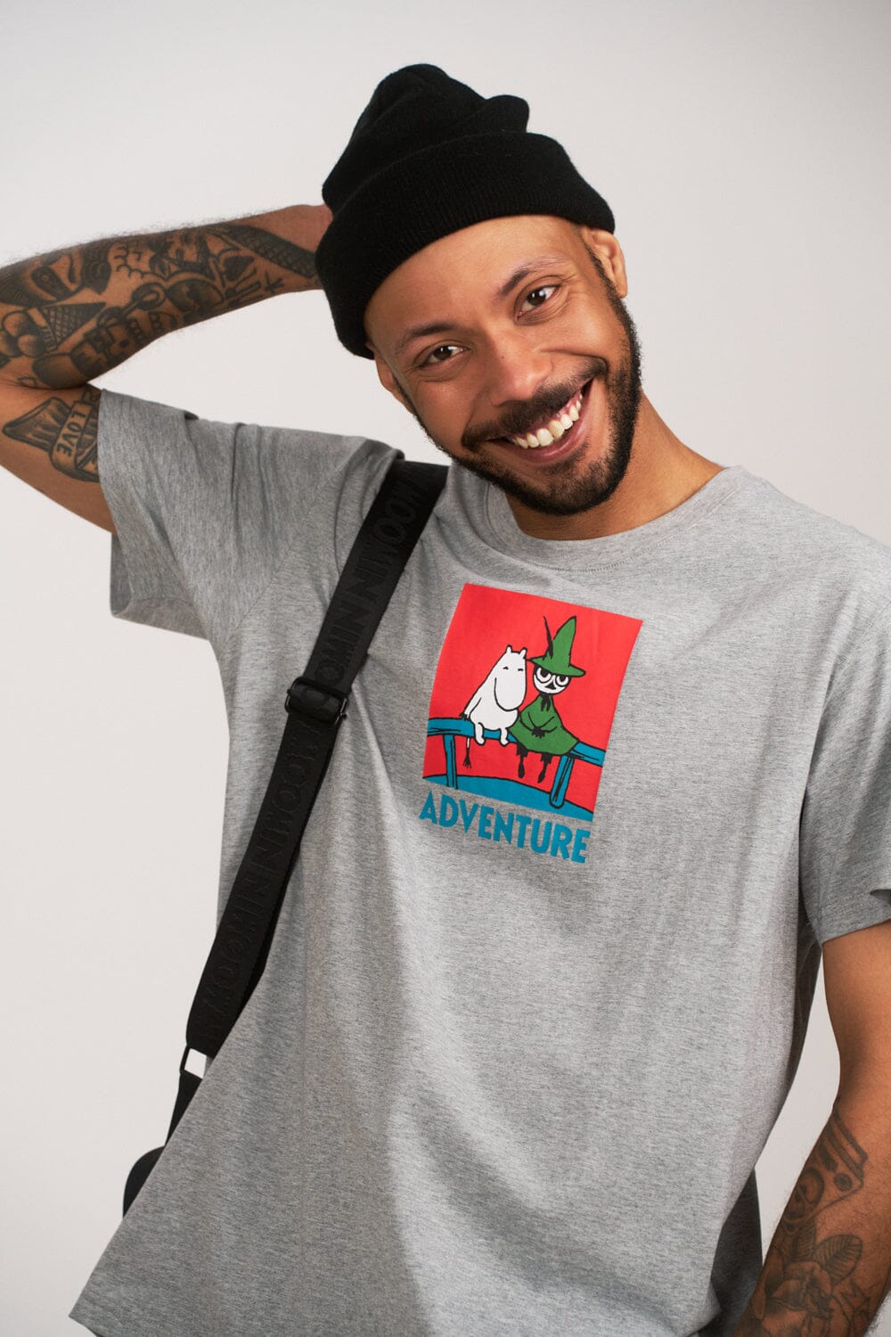 Martinex Moomin Adult T-Shirt „Alvi“ Adventure – Grey Melange T-Shirt Moomin by Martinex 