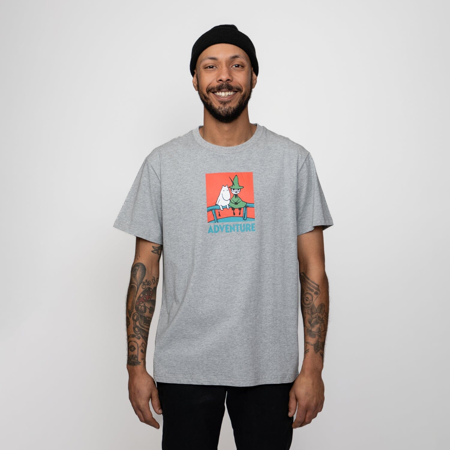 Martinex Moomin Adult T-Shirt „Alvi“ Adventure – Grey Melange T-Shirt Moomin by Martinex 