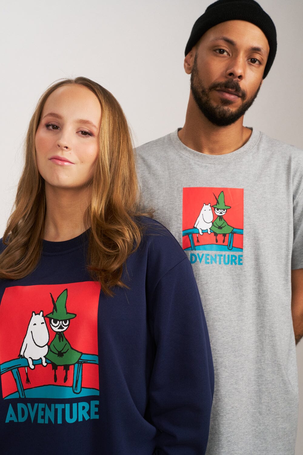 Martinex Moomin Adult T-Shirt „Alvi“ Adventure – Grey Melange T-Shirt Moomin by Martinex 