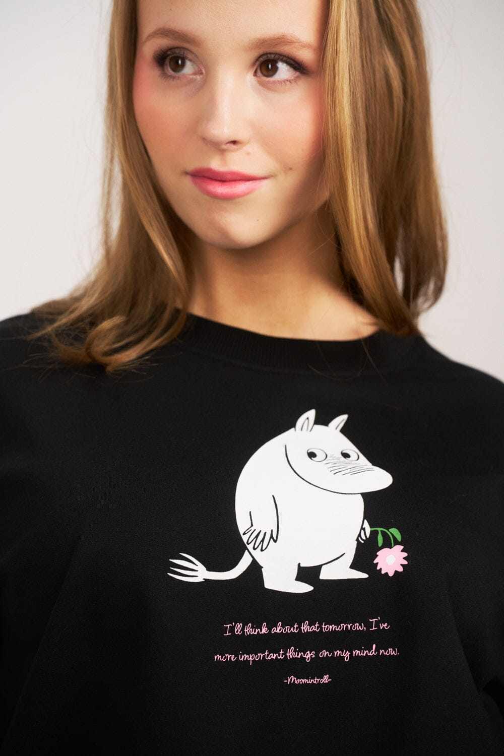 Martinex Moomin Damen Sweatshirt „Manna“ – Black Sweatshirt Moomin by Martinex 