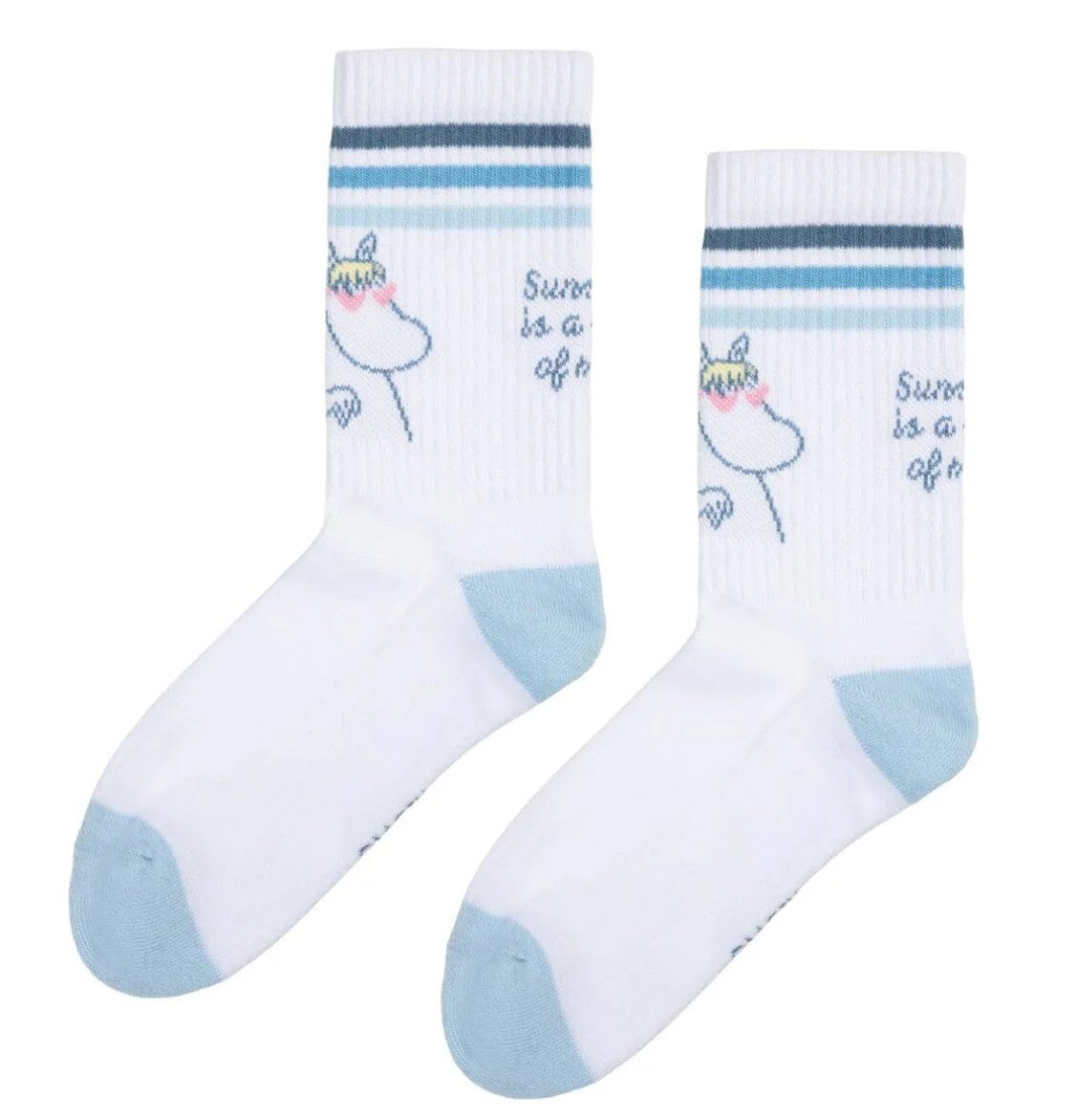 Martinex Moomin Dance Socken Weiß-Blau Socken Moomin by Martinex 