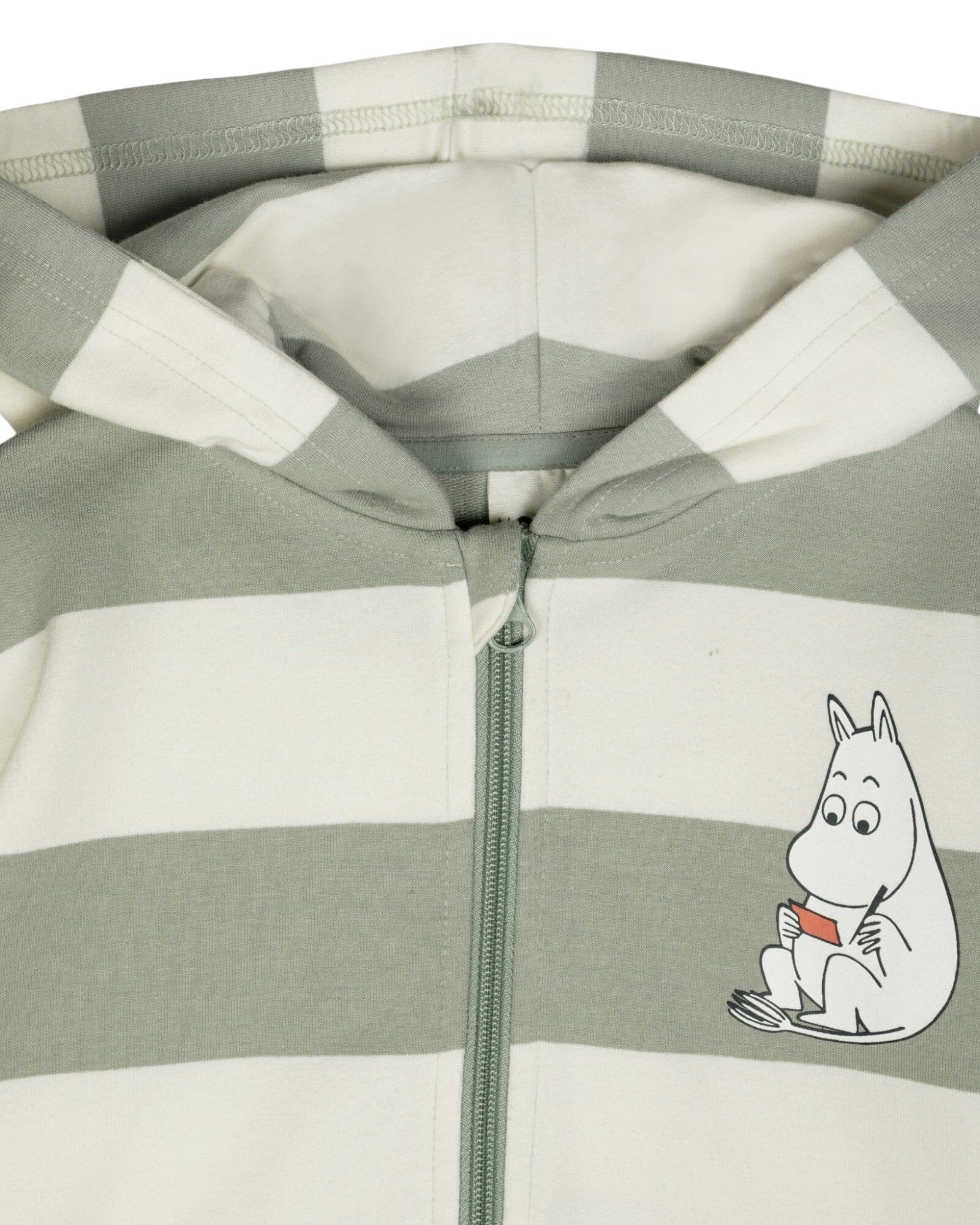 Martinex Moomin Day Off Hoodie Grün Weiß Hoodie Moomin by Martinex 