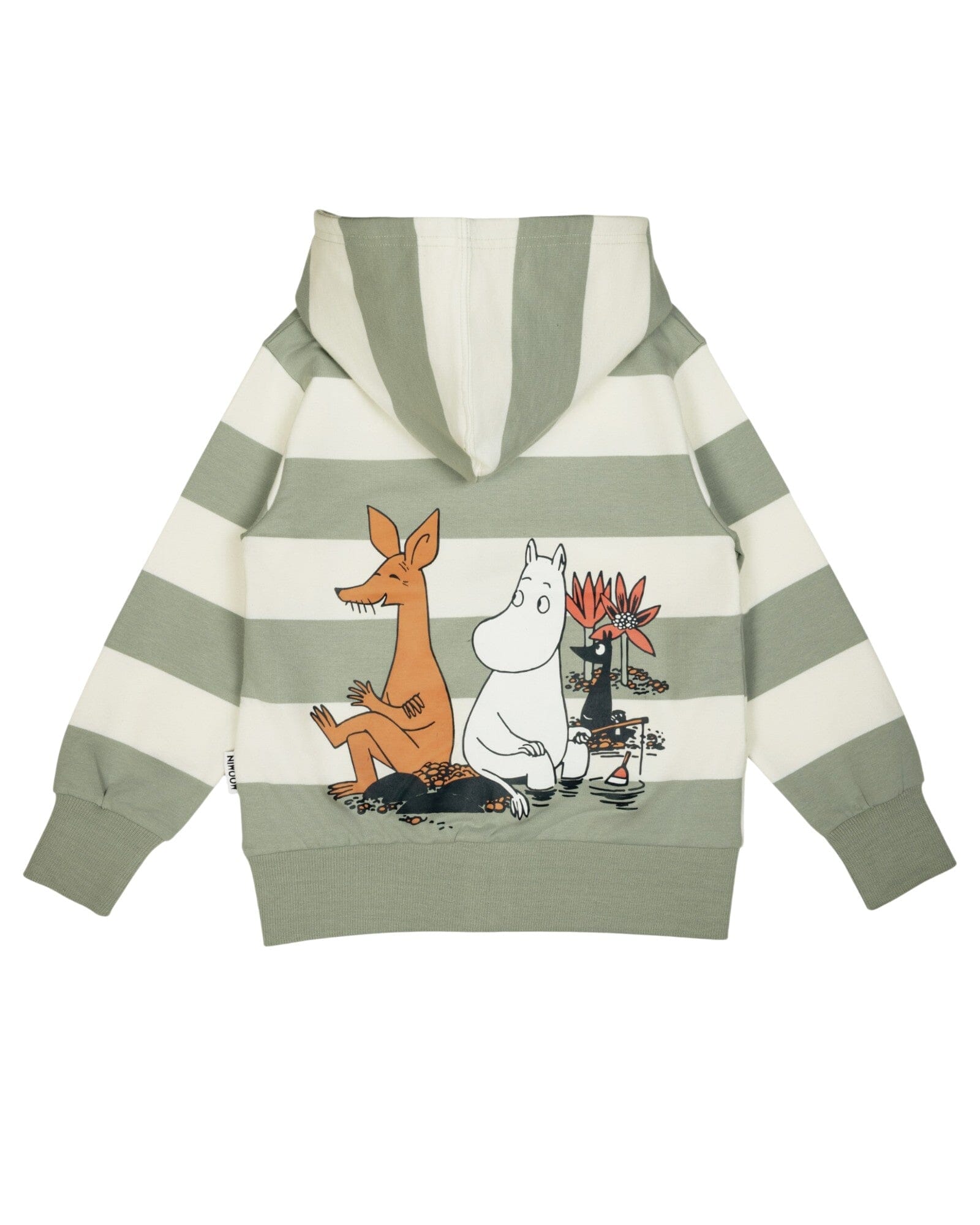 Martinex Moomin Day Off Hoodie Grün Weiß Hoodie Moomin by Martinex 