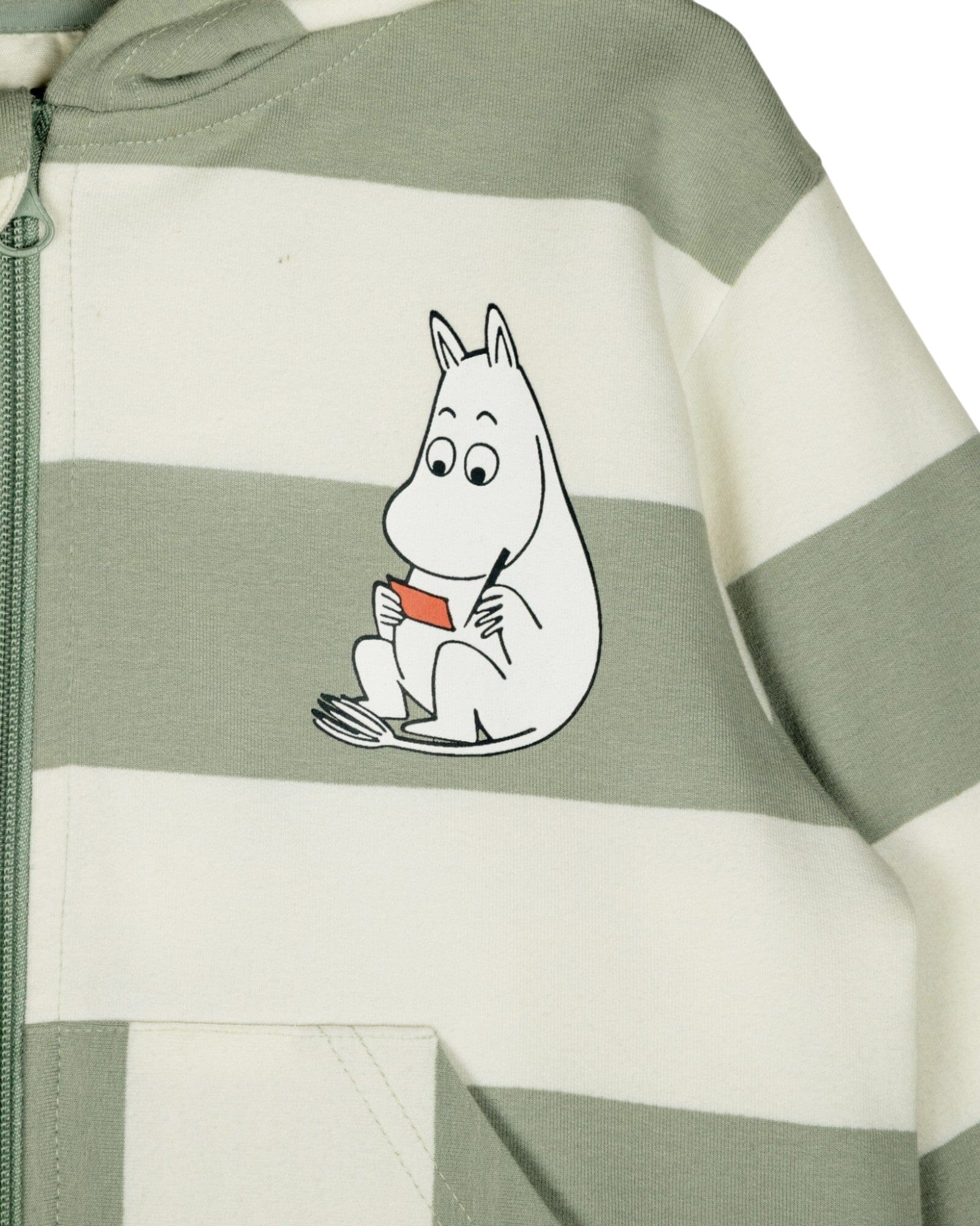 Martinex Moomin Day Off Hoodie Grün Weiß Hoodie Moomin by Martinex 