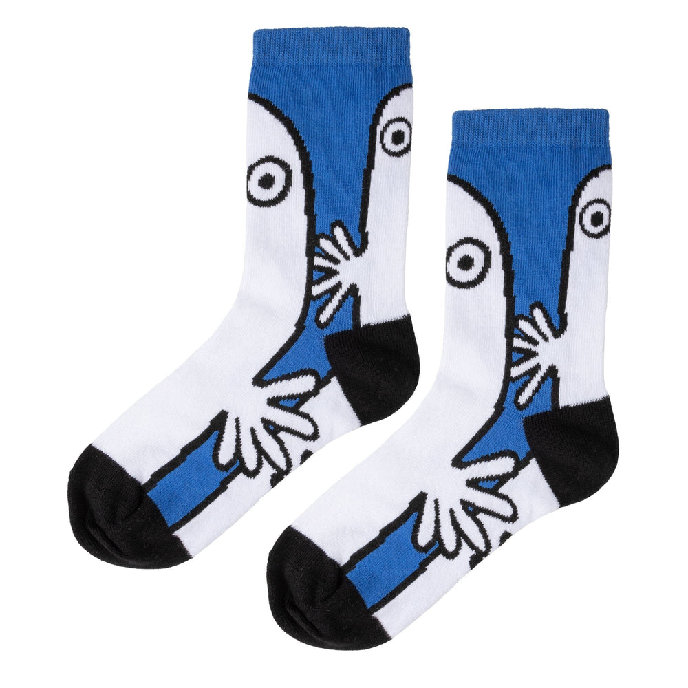Martinex by Moomin Hattifattener Socken blau weiß schwarz beqeum Socken Moomin by Martinex 