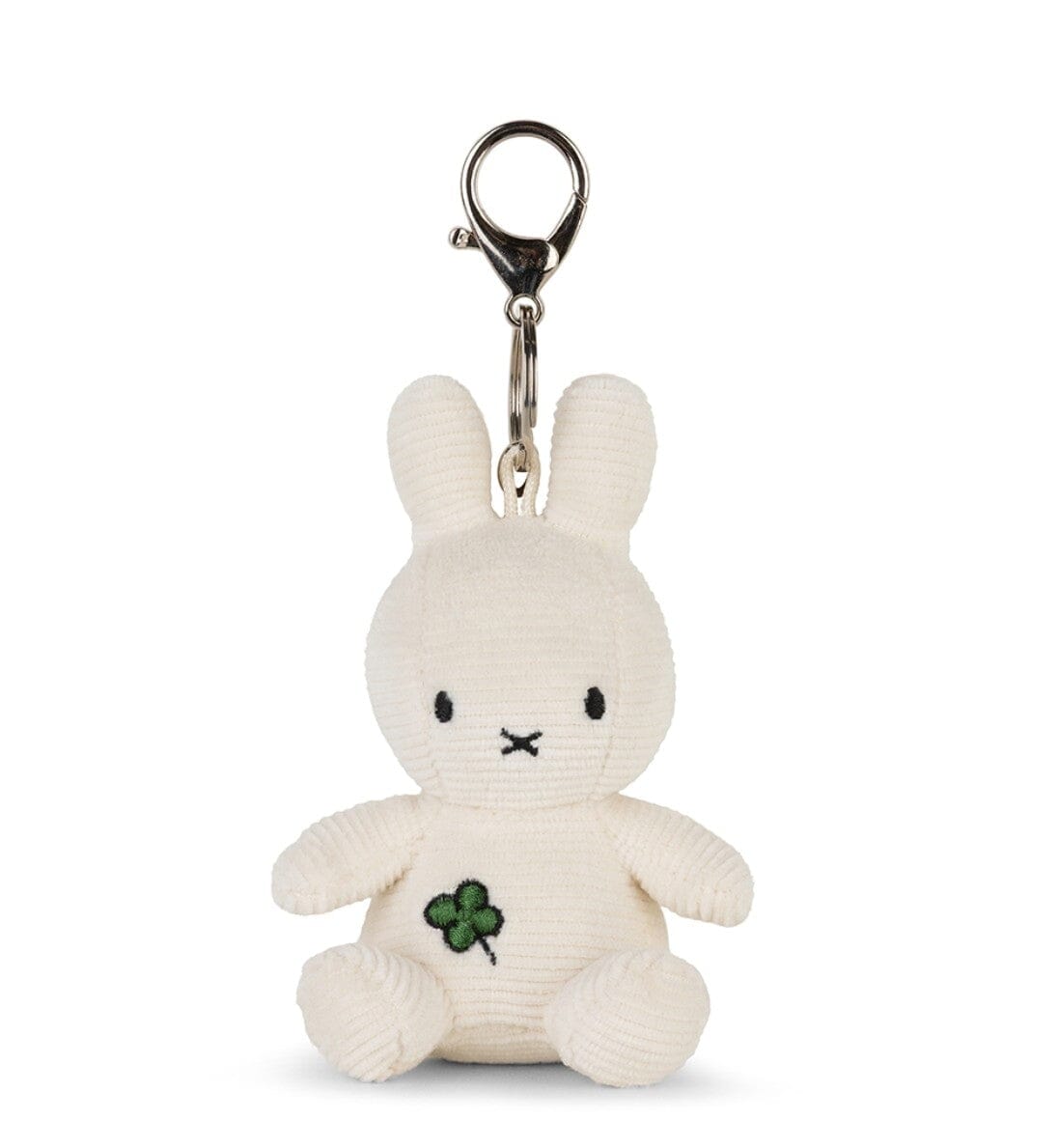 Miffy Schlüsselanhänger ECO Cord in weiß mit Kleeblatt-Motiv Schlüsselanhänger Bon Ton Toys x Miffy 