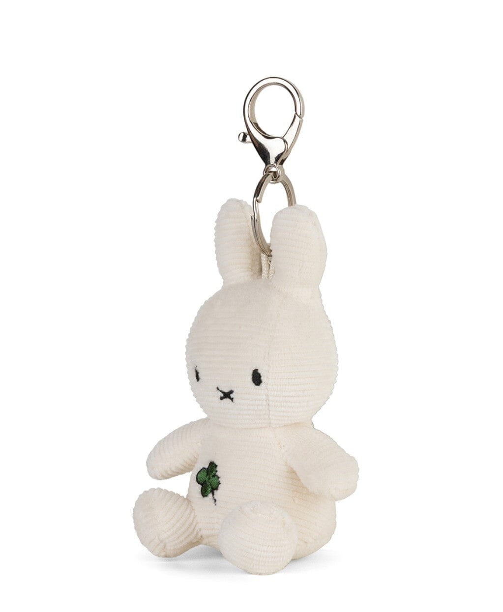 Miffy Schlüsselanhänger ECO Cord in weiß mit Kleeblatt-Motiv Schlüsselanhänger Bon Ton Toys x Miffy 