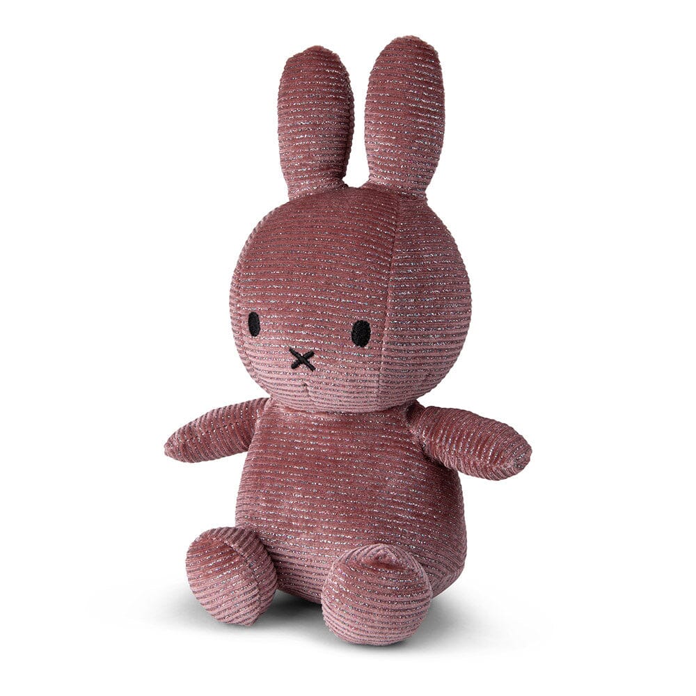 Miffy aus Cord sitzend Glamour Sparkle Pink 23 cm Kuscheltiere Bon Ton Toys 