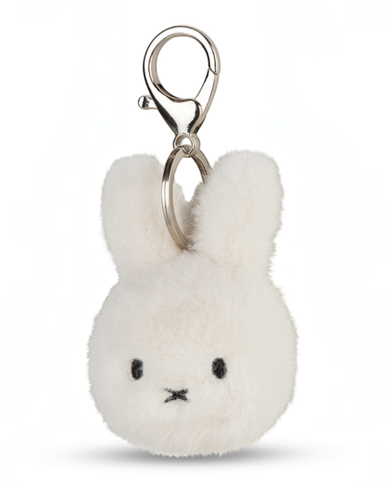 Miffy Teddy Schlüsselanhänger ECO Fuzzy weiß offwhite 8cm Schlüsselanhänger Bon Ton Toys 