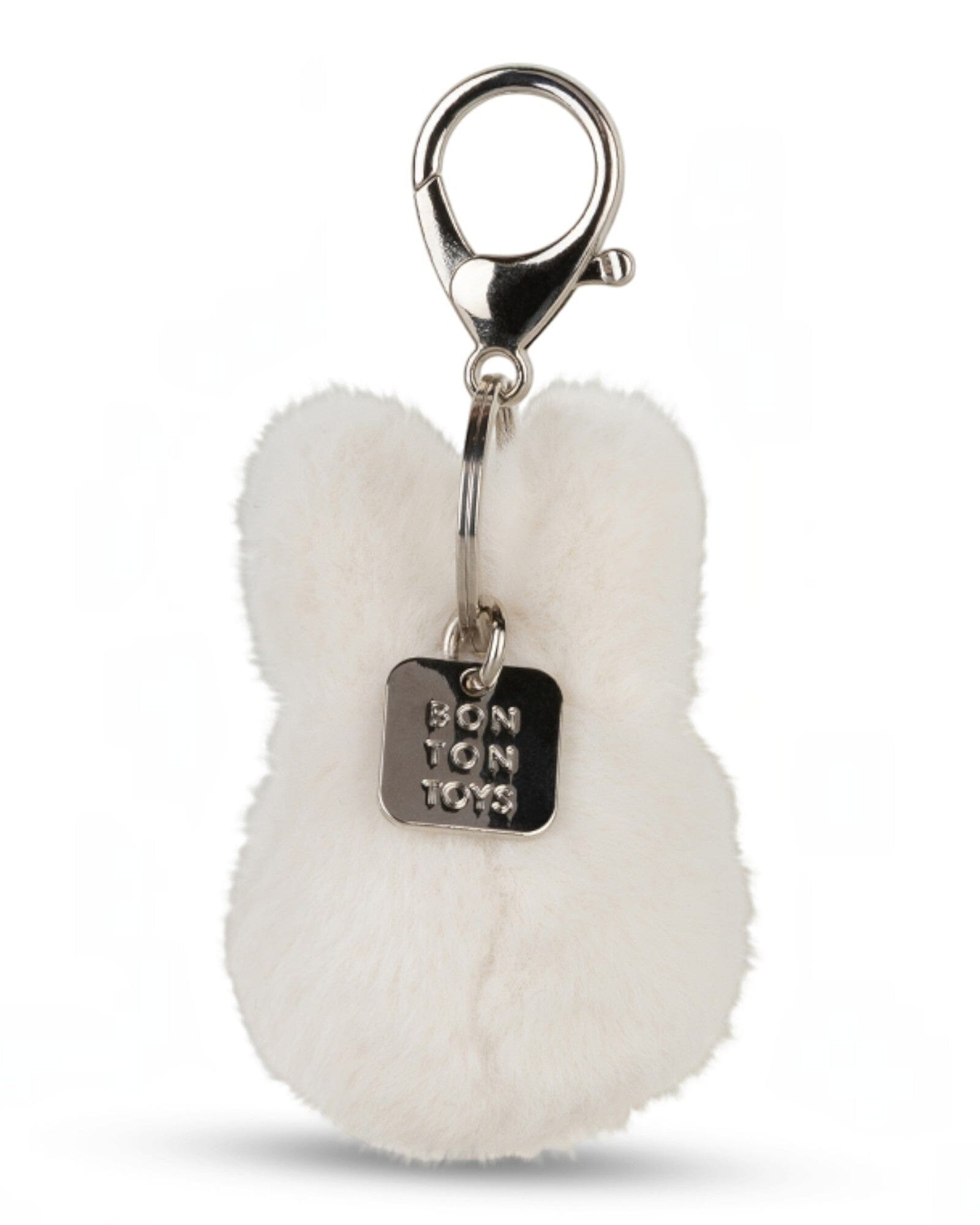 Miffy Teddy Schlüsselanhänger ECO Fuzzy weiß offwhite 8cm Schlüsselanhänger Bon Ton Toys 