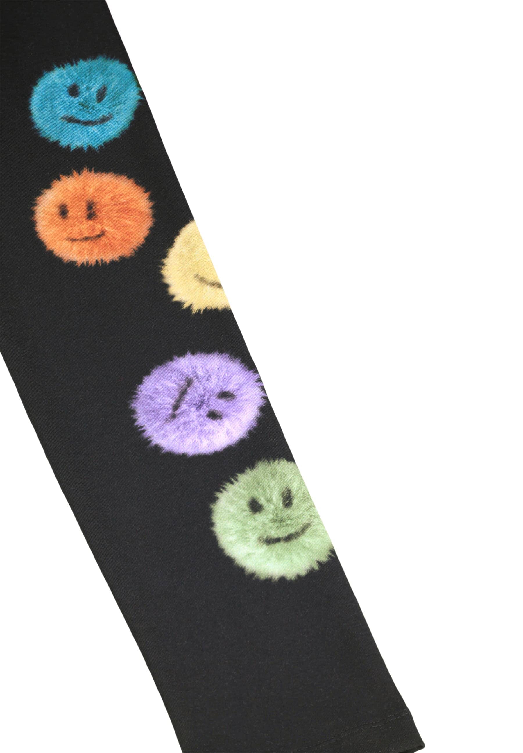 MOLO Leggings schwarz mit Smiley-Print colourfull fluff Leggings MOLO 