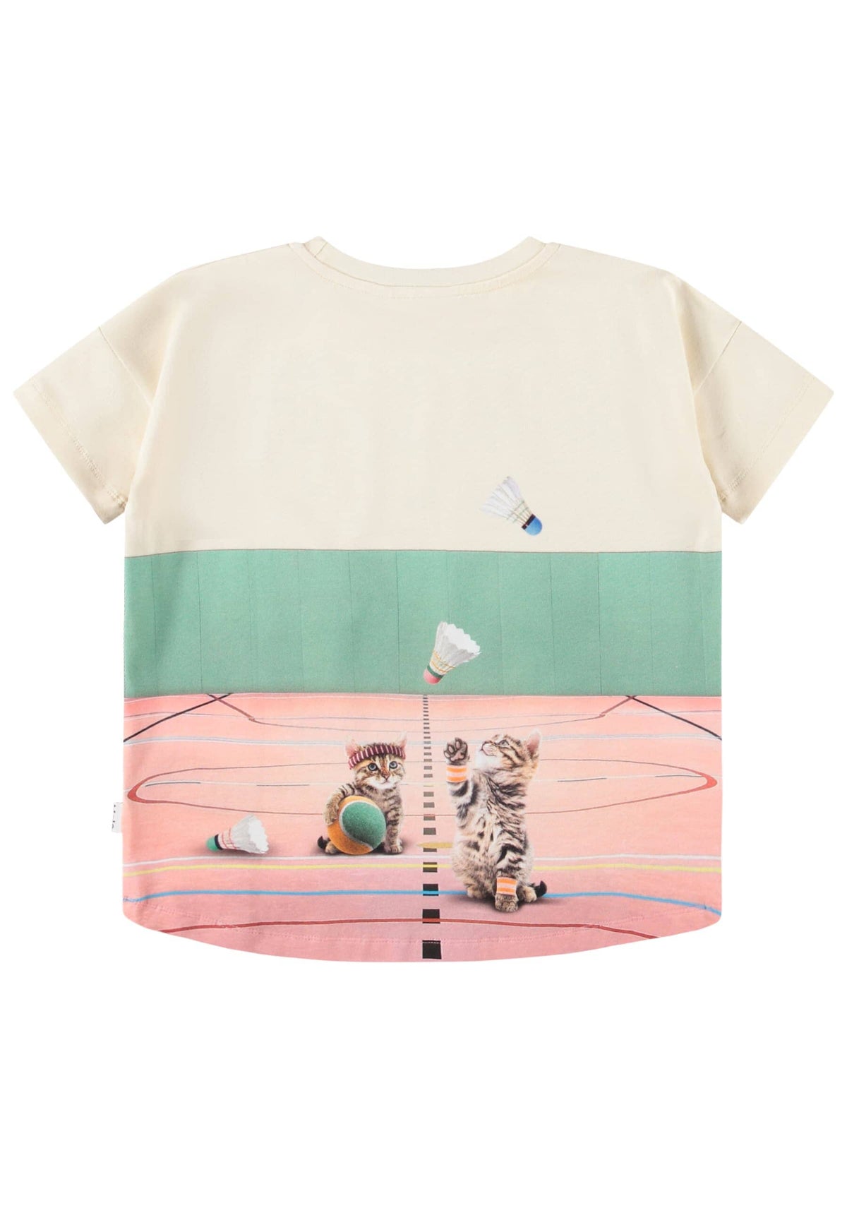 MOLO T-Shirt Raeesa creme mit Tierprint Tiger Katzen Giraffe T-Shirt MOLO 