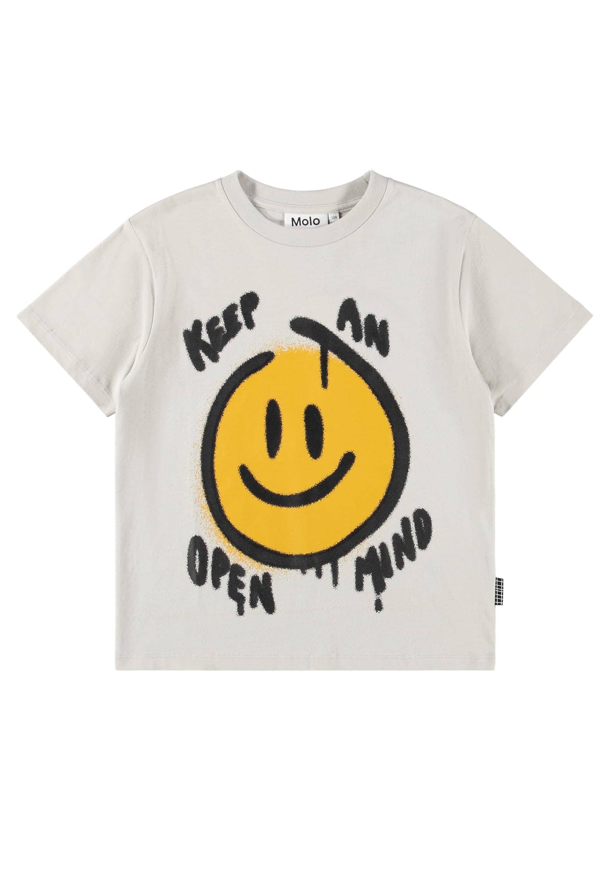 MOLO T-Shirt Riley hellgrau mit coolem Smiley-Print T-Shirt MOLO 122 ( 7 Jahre ) 