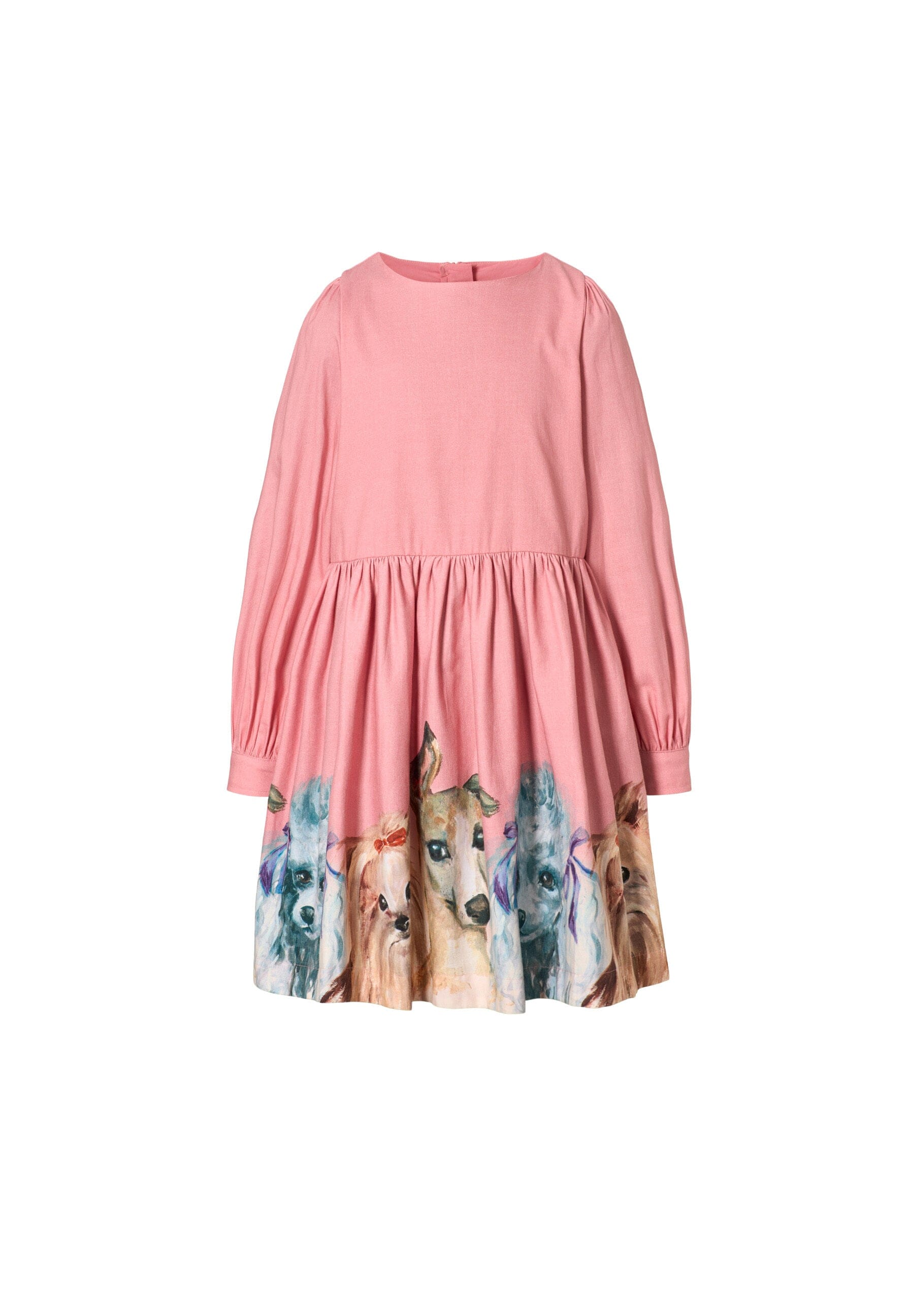 MOLO wunderschönes Kleid CLEO rosa mit Hundeprint Kleider MOLO 110/116 ( 5-6 Jahre ) 