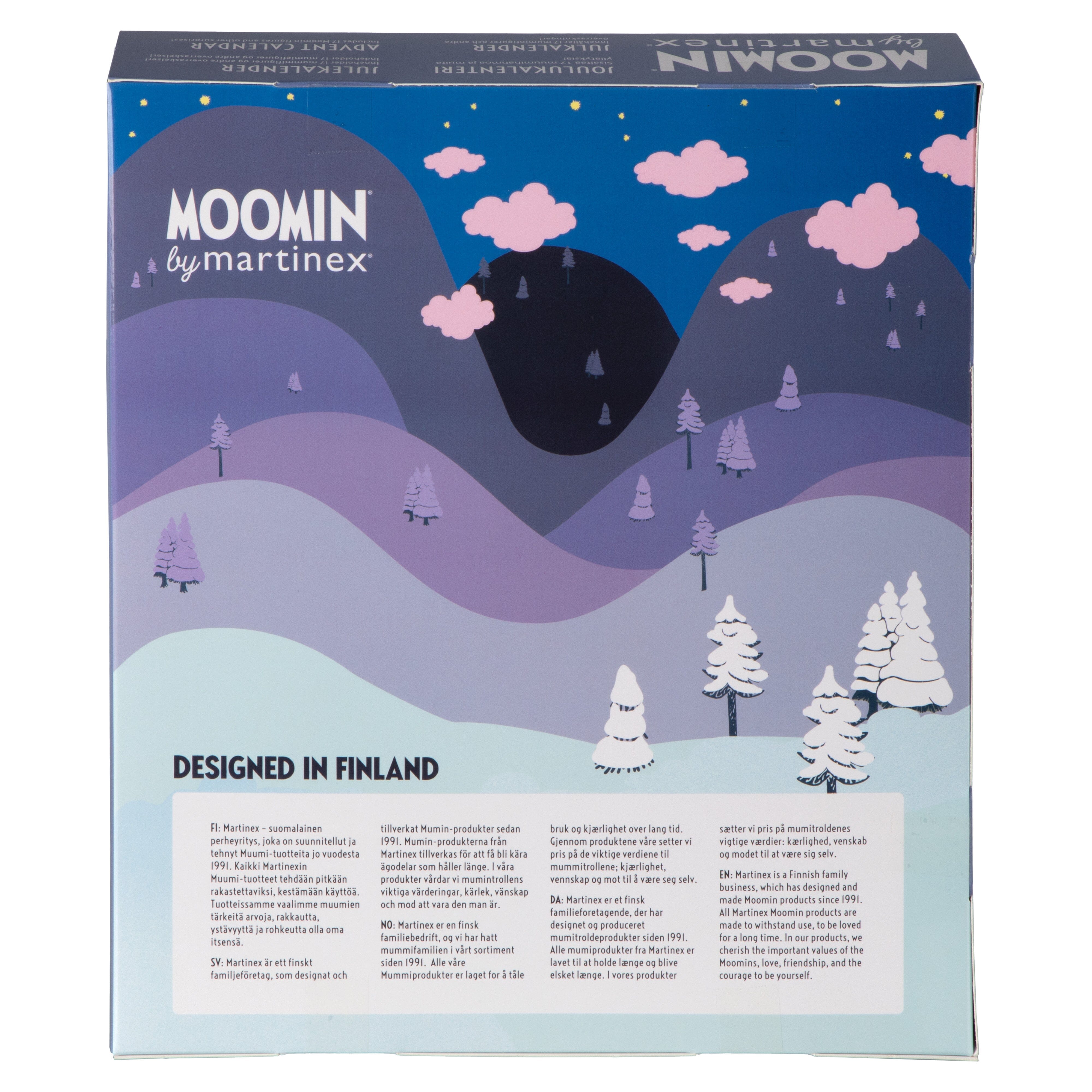 Moomin by Martinex Adventskalender 2025 / 24 Überraschungen + Moominhaus zum Basteln Kalender Moomin by Martinex 