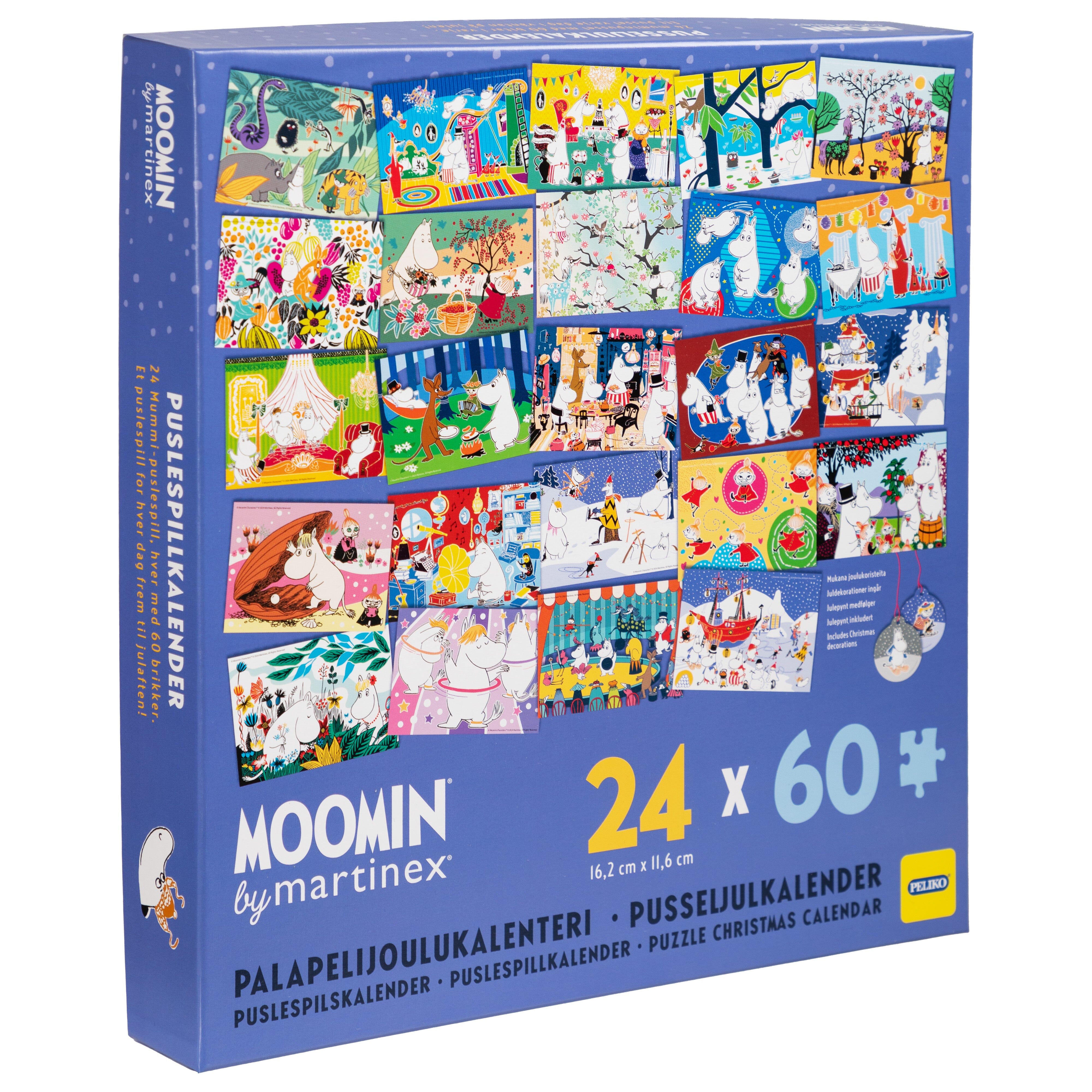 Moomin by Martinex Puzzle Adventskalender 24 × 60‑Teile-Puzzles Kalender Moomin by Martinex 