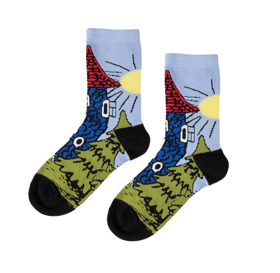 Moomin by Martinex: Socken „Moominhouse“ Blue — © Moomin Characters Socken Moomin by Martinex 27-30 