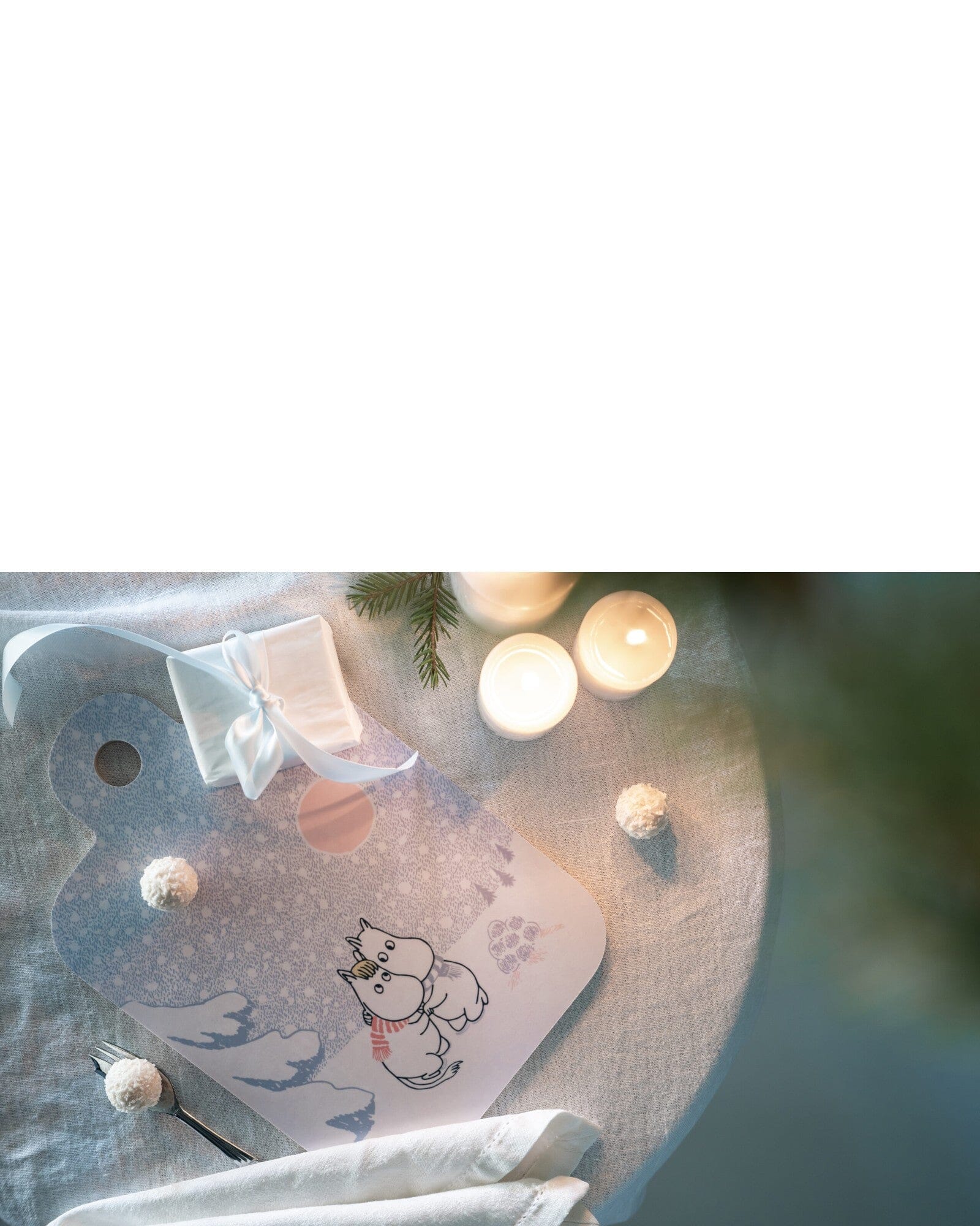 Moomin by Muurla Chop & Serve Board „Let it Snow“ © Moomin Characters Schneidebrett Moomin by Muurla 