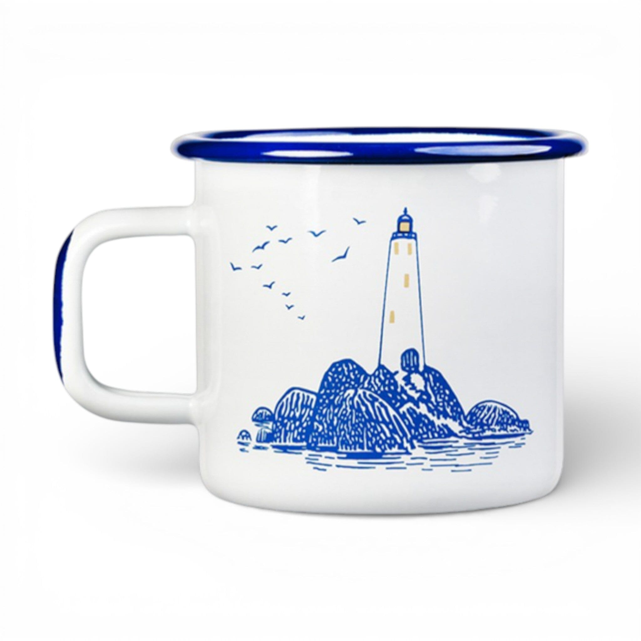 Moomin by Muurla Emaille-Tasse „Moomin Sailors“ – Weiß/Blau Becher Moomin by Muurla 