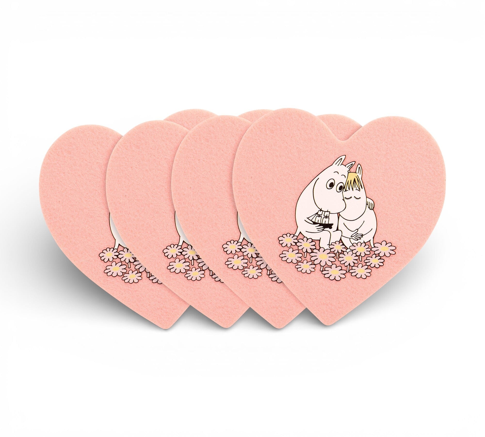 Moomin by Muurla Untersetzer-Set „Together“ 4er-Set (Herzform) © Moomin Characters Deko Moomin by Muurla 