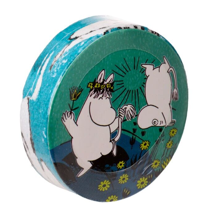Moomin © Moomin Characters – Komprimiertes Reisehandtuch Waschlappen Moomin by Martinex Blau 