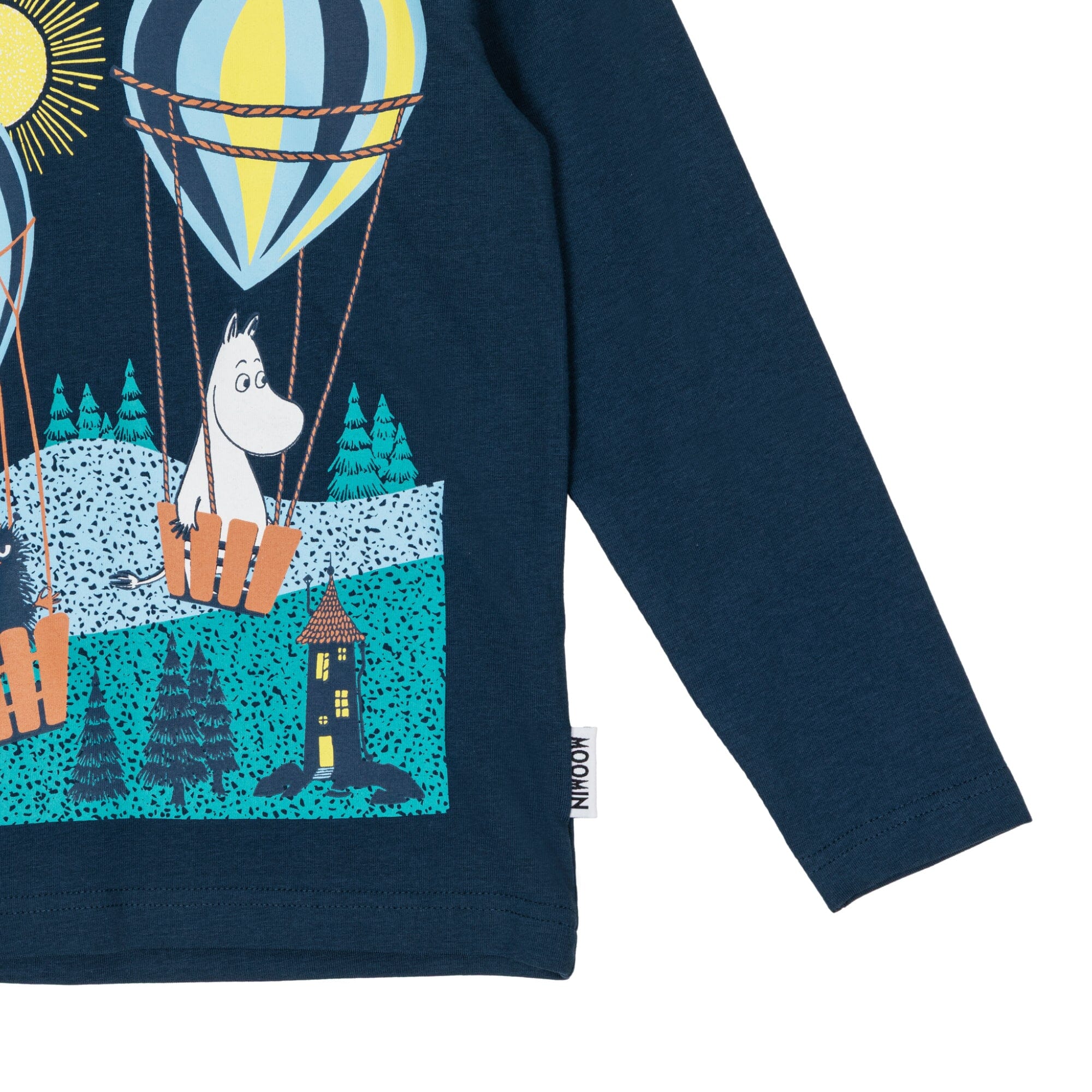 Moomin Kids Langarmshirt „Early Flight“ – Dark Blue Langarmshirt Moomin by Martinex 