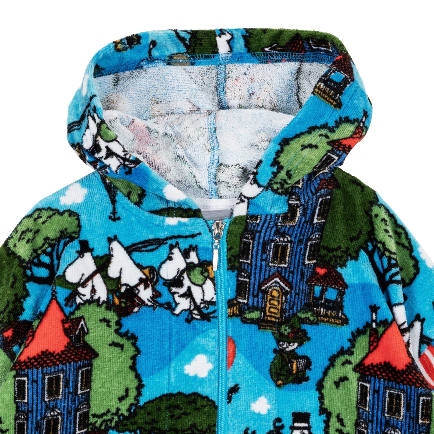 MOOMIN – Kinder-Bademantel „Home Yard“ Blau Bademantel Moomin by Martinex 