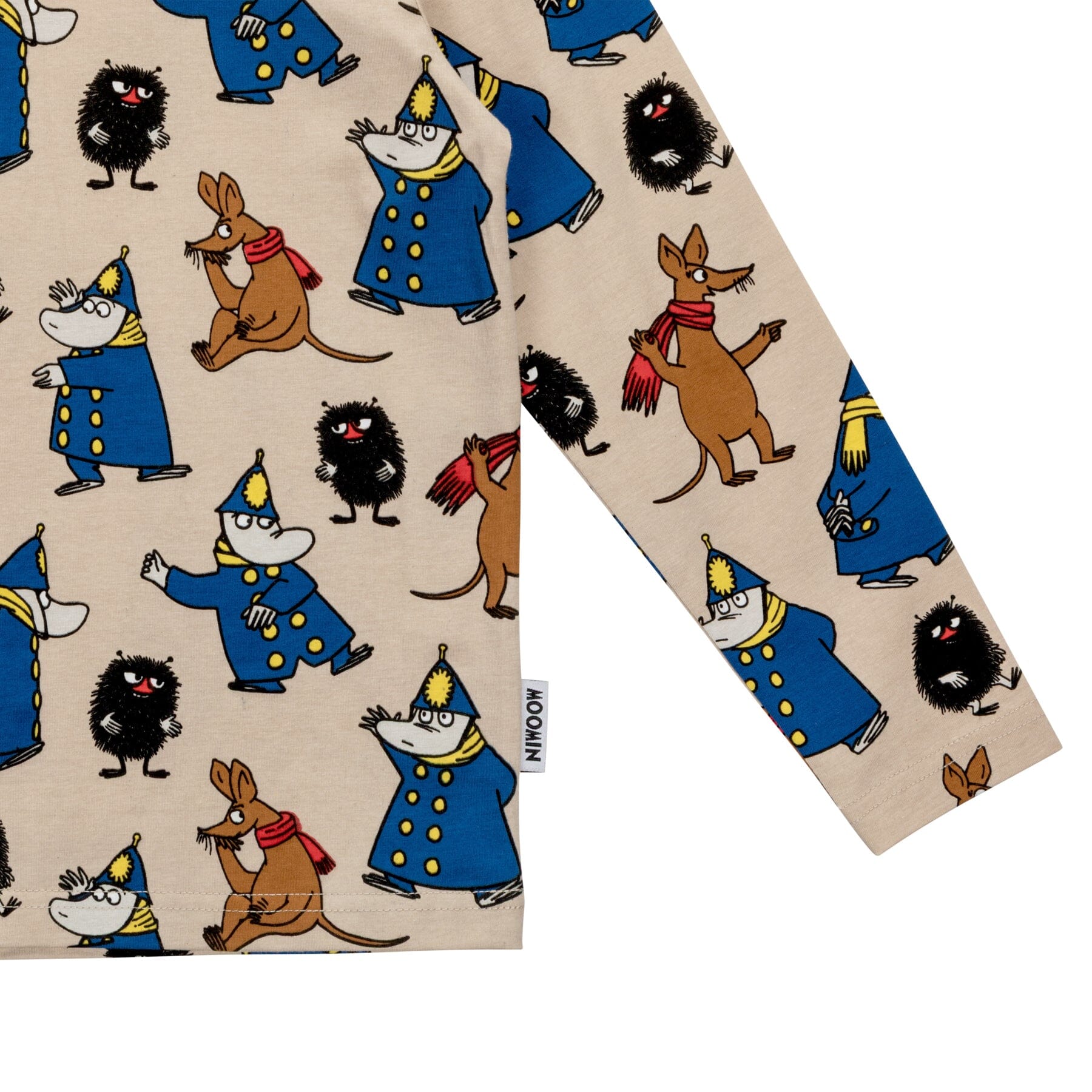 MOOMIN – Kinder-Langarmshirt „Vigorous“ Beige Langarmshirt Moomin by Martinex 