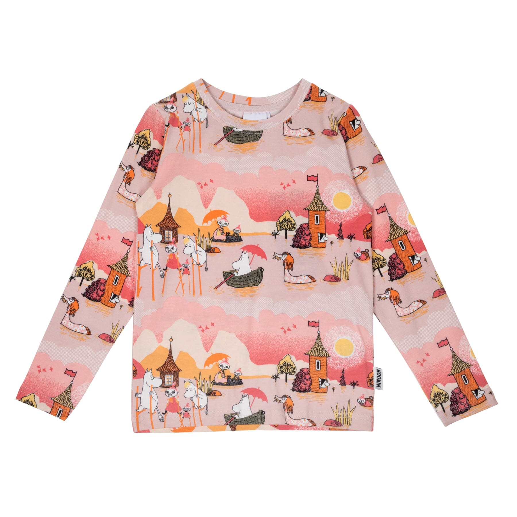 MOOMIN Kinder Longsleeve „Deluge“ Beige – © Moomin Characters Langarmshirt Moomin by Martinex 104 