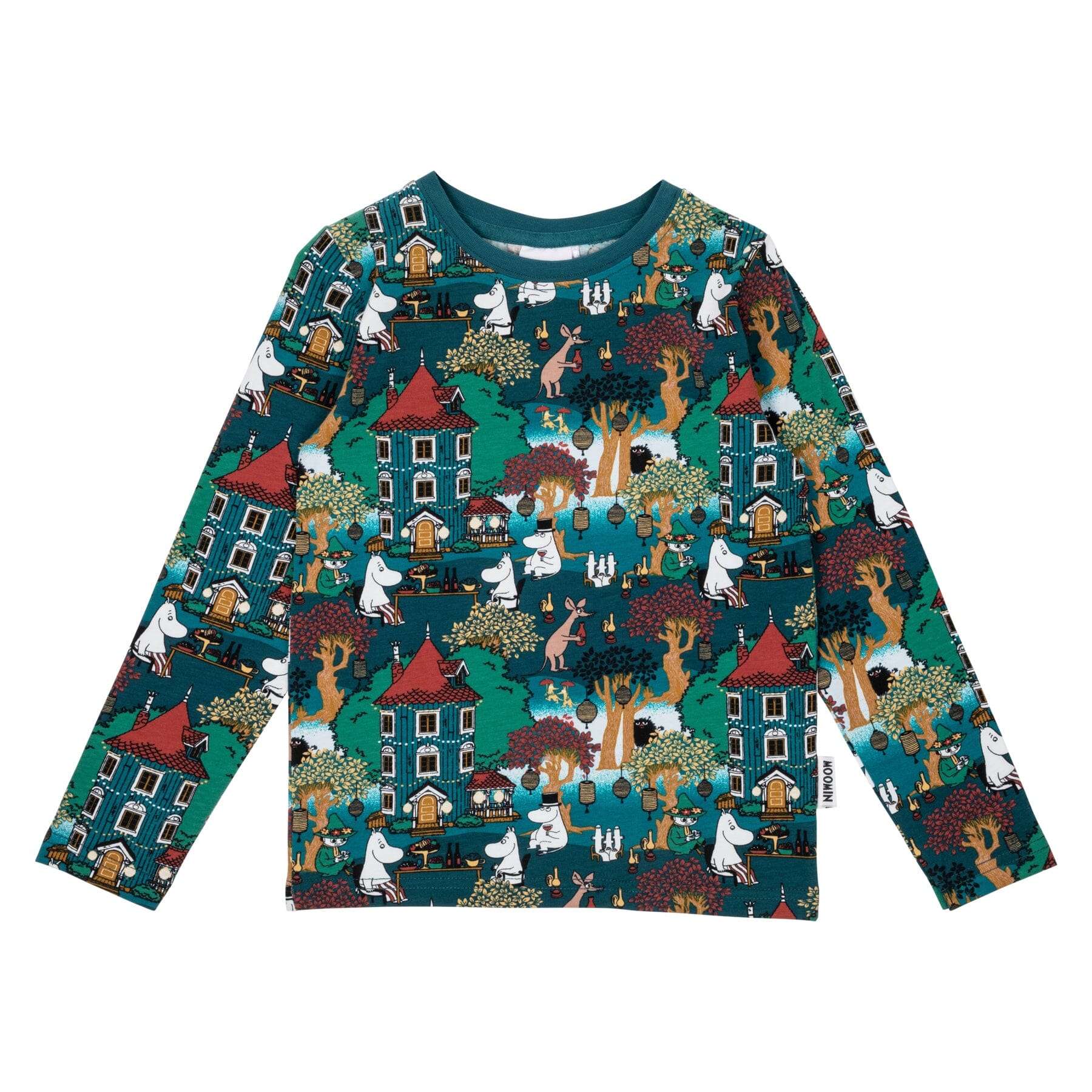 MOOMIN Kinder Longsleeve „Festivity“ Blau – © Moomin Characters Langarmshirt Moomin by Martinex 104 