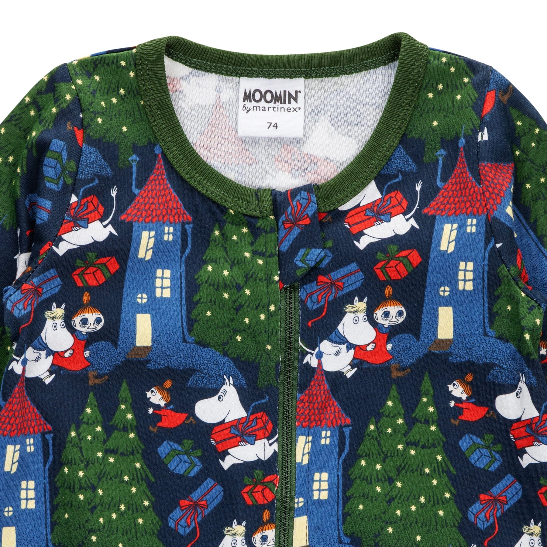 MOOMIN Kinder Pyjama „Bustling“ Dunkelblau – © Moomin Characters Schlafanzug Moomin by Martinex 