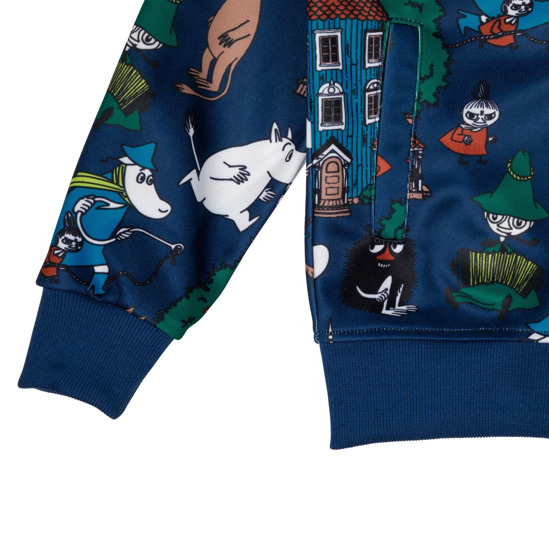 MOOMIN Kinder Track Jacket „Fuss“ Blau – © Moomin Characters Sweatjacke Moomin by Martinex 