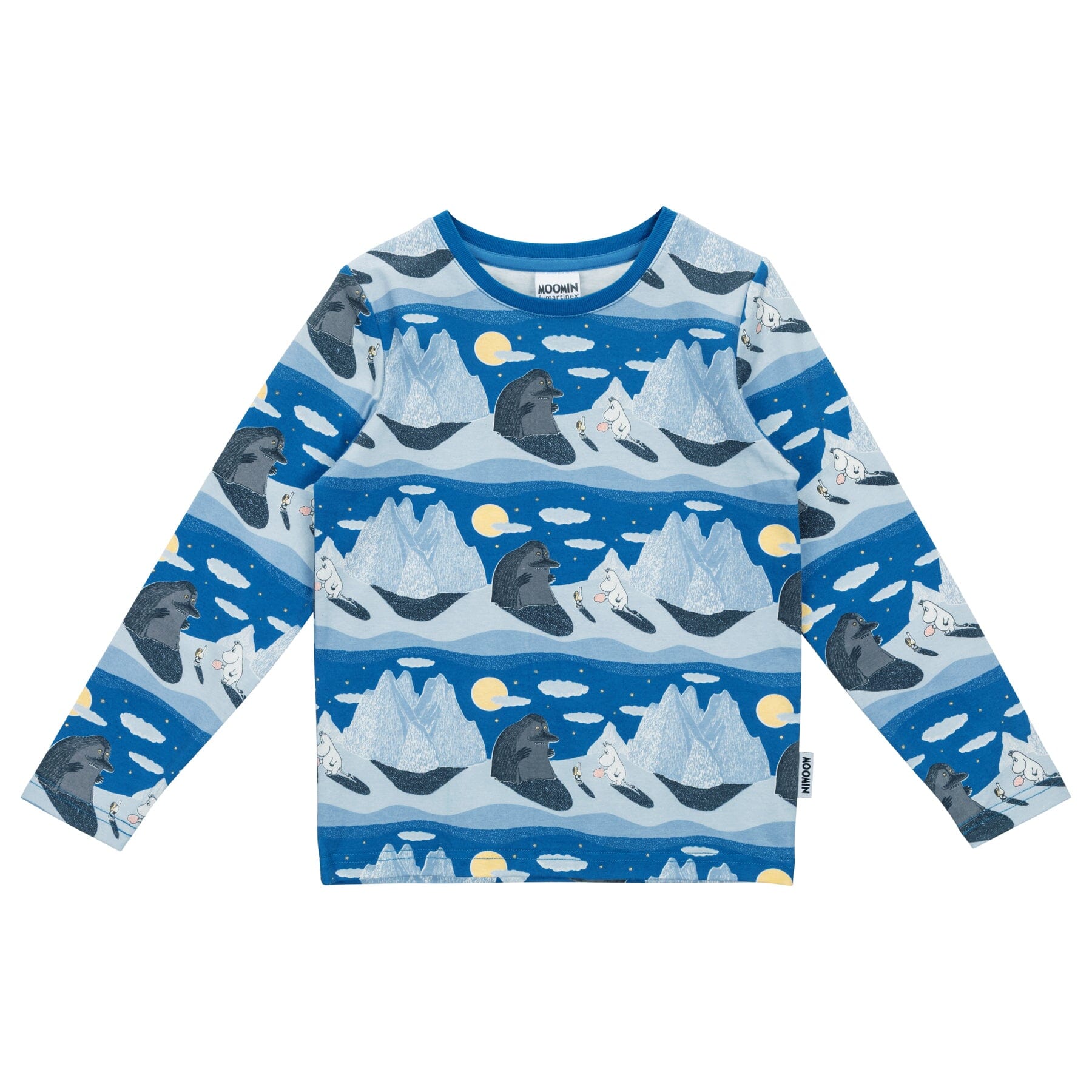MOOMIN Night Sky Langarmshirt Blau – © Moomin Characters Langarmshirt Moomin by Martinex 104 
