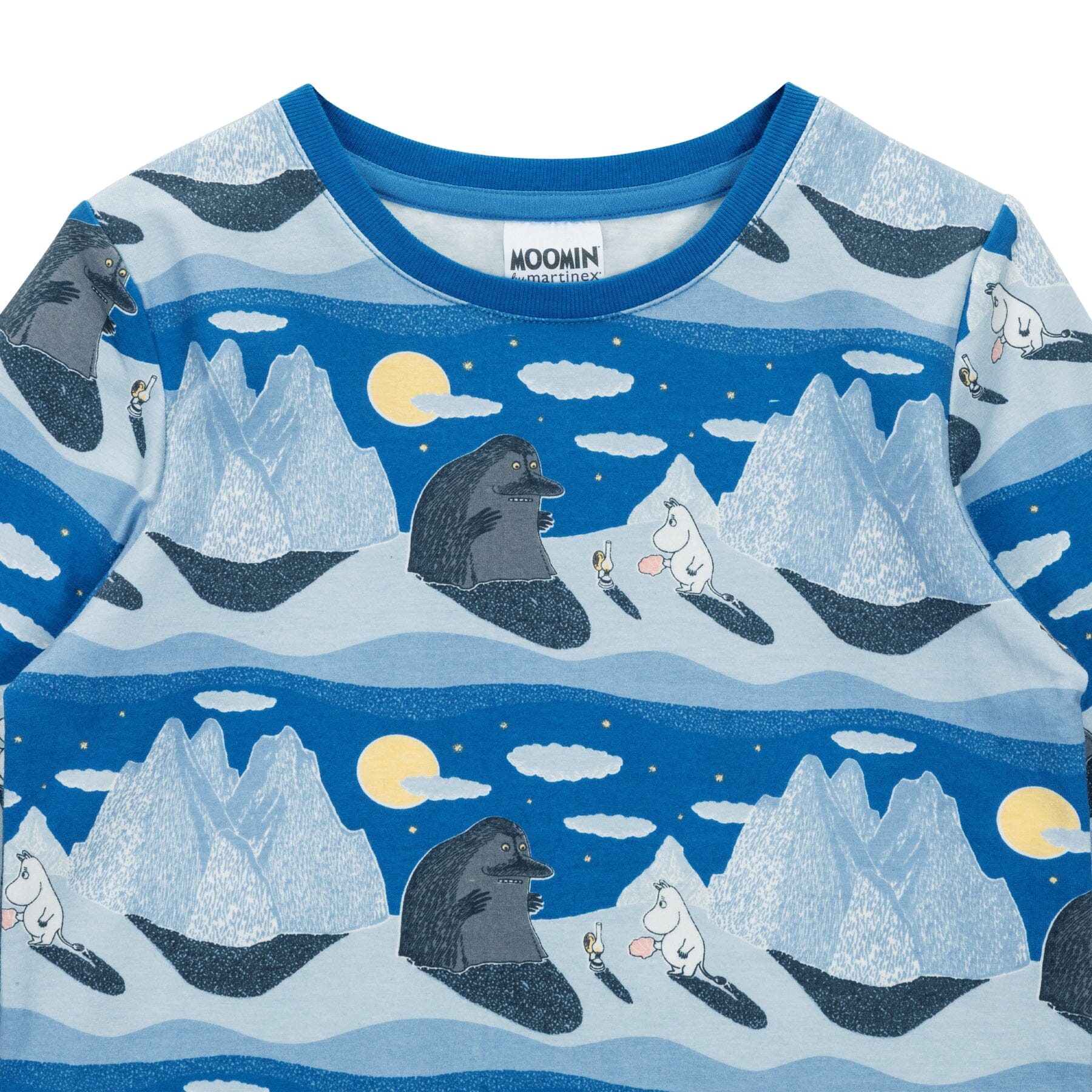 MOOMIN Night Sky Langarmshirt Blau – © Moomin Characters Langarmshirt Moomin by Martinex 