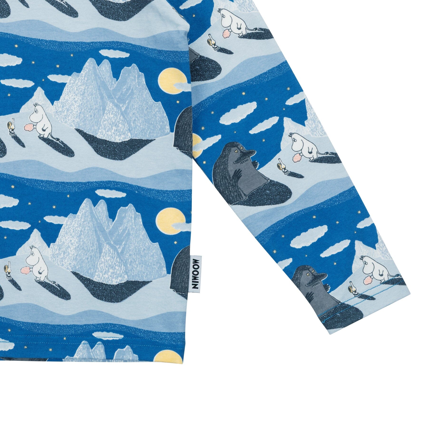 MOOMIN Night Sky Langarmshirt Blau – © Moomin Characters Langarmshirt Moomin by Martinex 