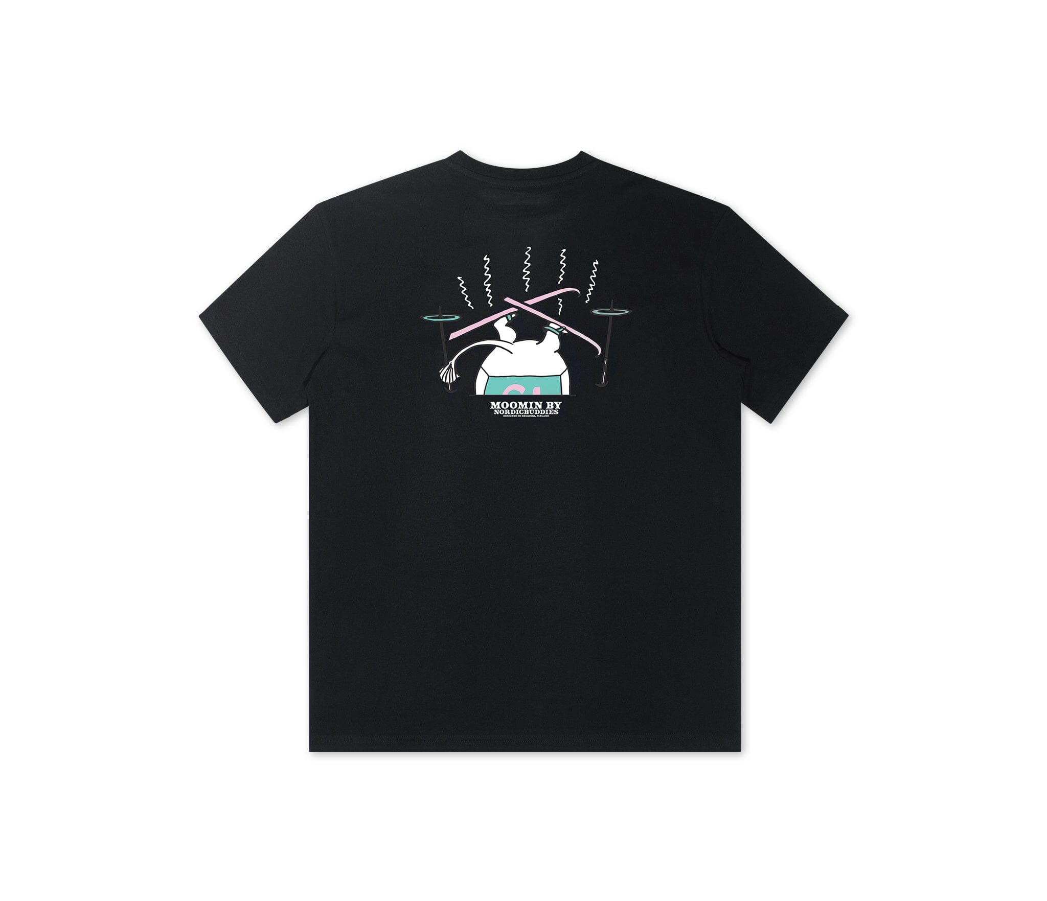 Nordicbuddies - Moomin Moomin T-Shirt Mumintroll schwarz T-Shirt Nordic Buddies 