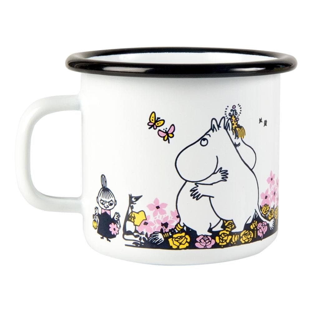 Muurla Mumin Emaille Becher HUG Becher Moomin by Muurla 
