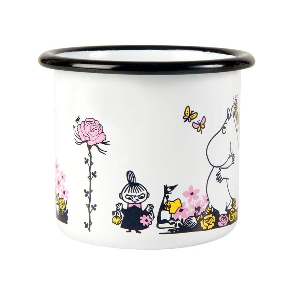 Muurla Mumin Emaille Becher HUG Becher Moomin by Muurla 