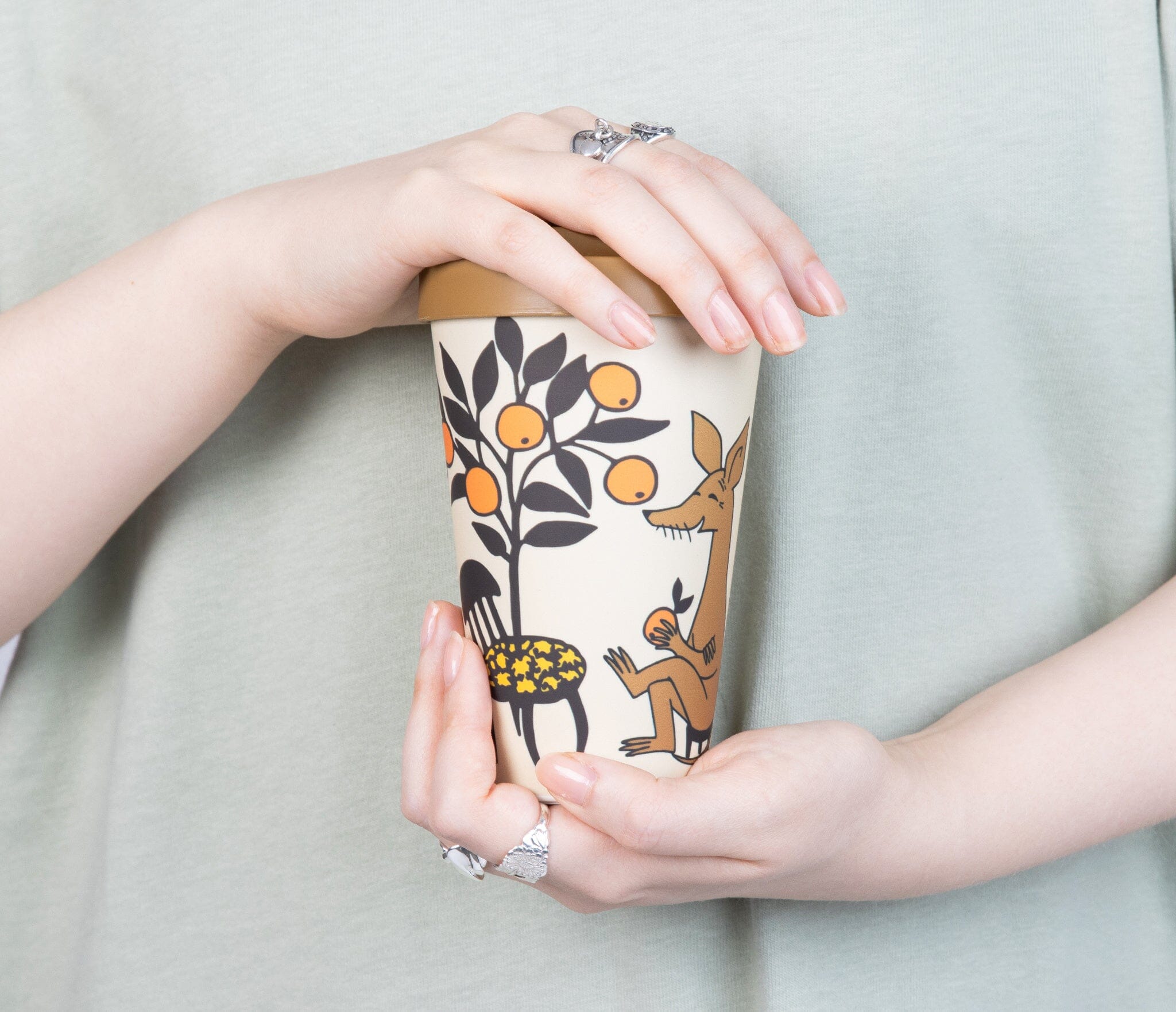 Nordic Buddies Take away Becher Sniff mit Orangen 450ml Mumins Becher Nordic Buddies 