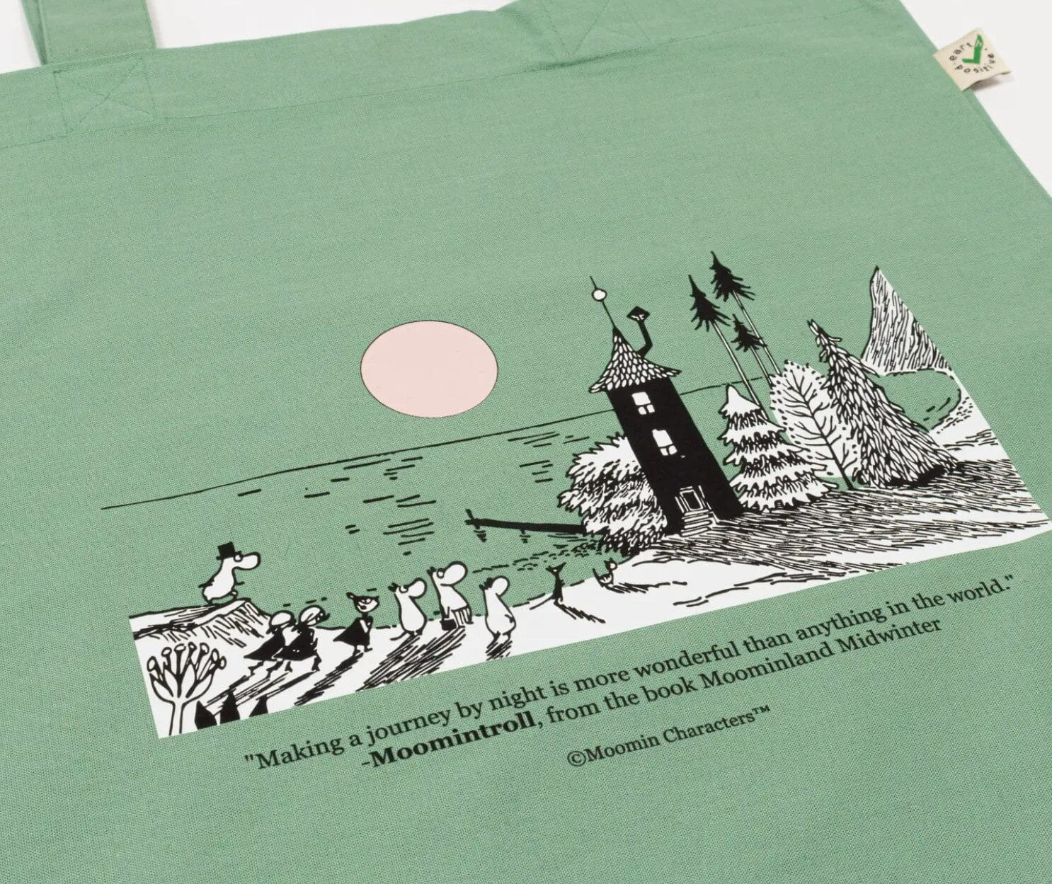 Nordicbuddies - Moomin Baumwolltasche/beutel grün Tasche Nordic Buddies 