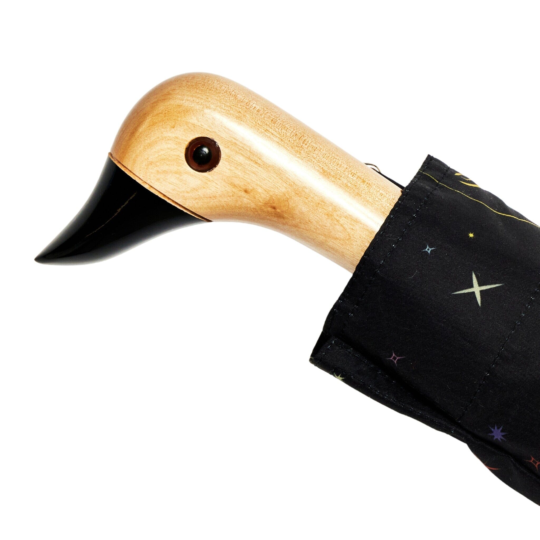 ORIGINAL DUCKHEAD EU Regenschirm schwarz Zodiak Sterne mit Entenkopf Regenschirme ORIGINAL DUCKHEAD 