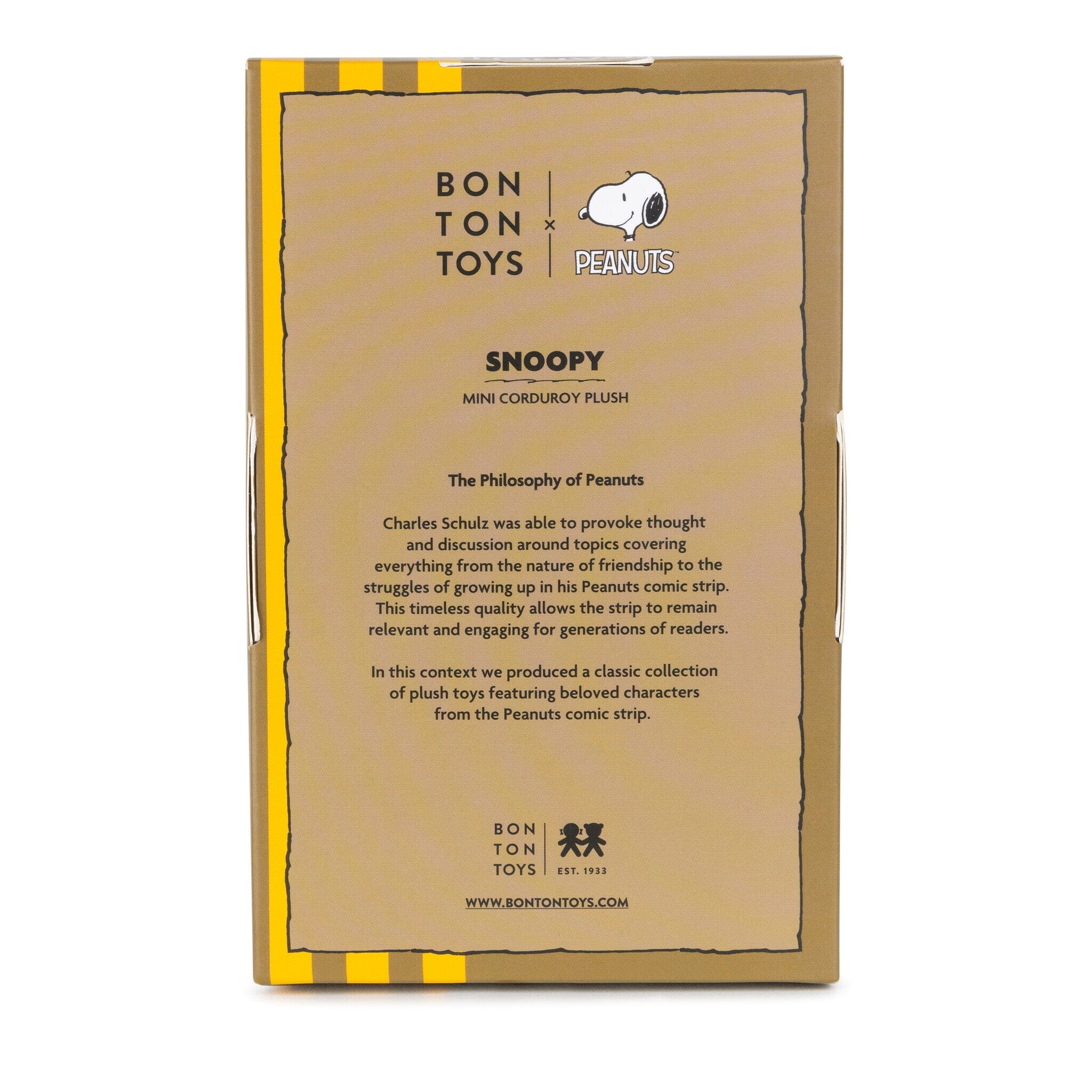 Snoopy Corduroy Cream von Peanuts x Bon Ton Toys – mit Geschenkbox 17cm Kuscheltiere Bon Ton Toys 