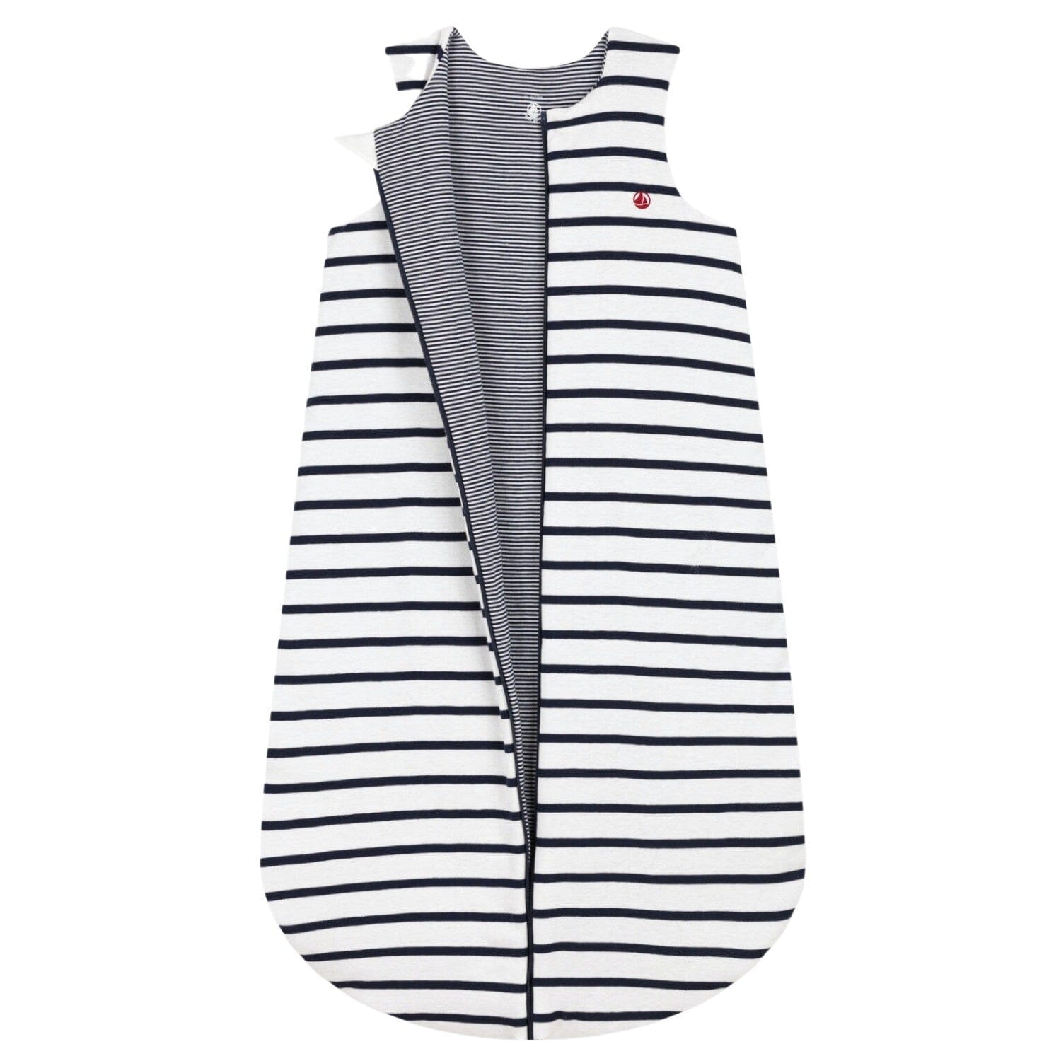 Petit Bateau Babyschlafsack weiß-blau gestreift mit Füllung Schlafsäcke Petit Bateau 