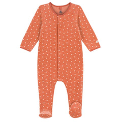 Petit Bateau Nicky Strampler mit Herzchen aus Bio-Baumwoll-Samt Strampler Petit Bateau 