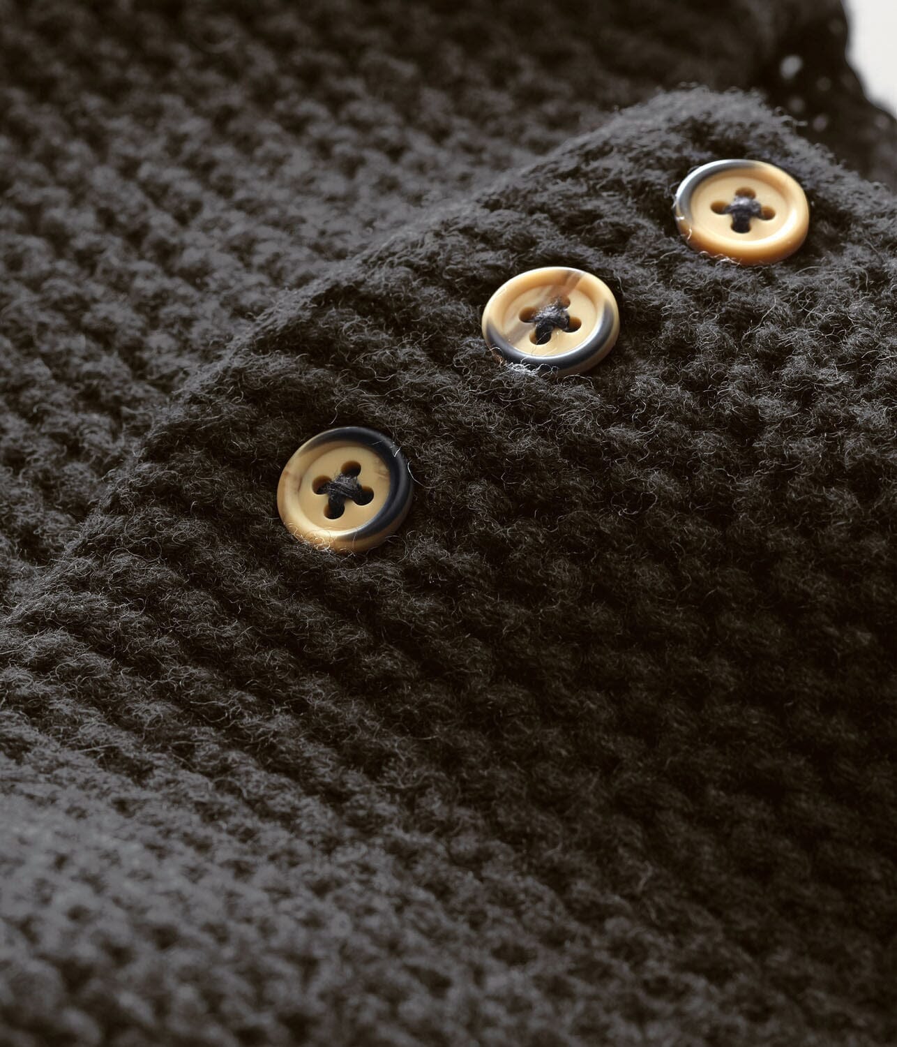 Petit Bateau Cardigan dunkelgrau Krausstrick Strickjacken Petit Bateau 