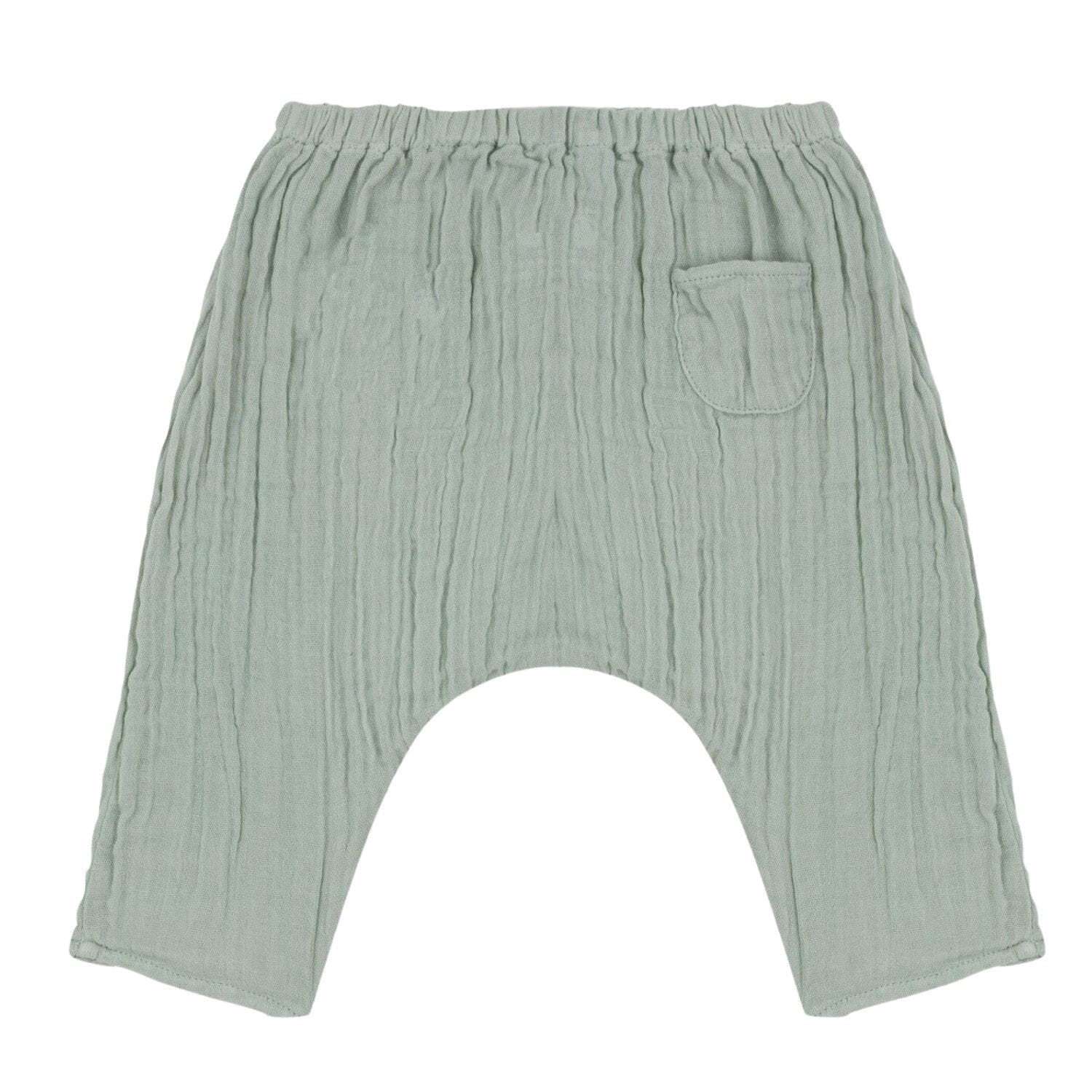 Petit Bateau Pluderhose in grün aus Bio-Baumwolle Gr. 3-12M Hose Petit Bateau 